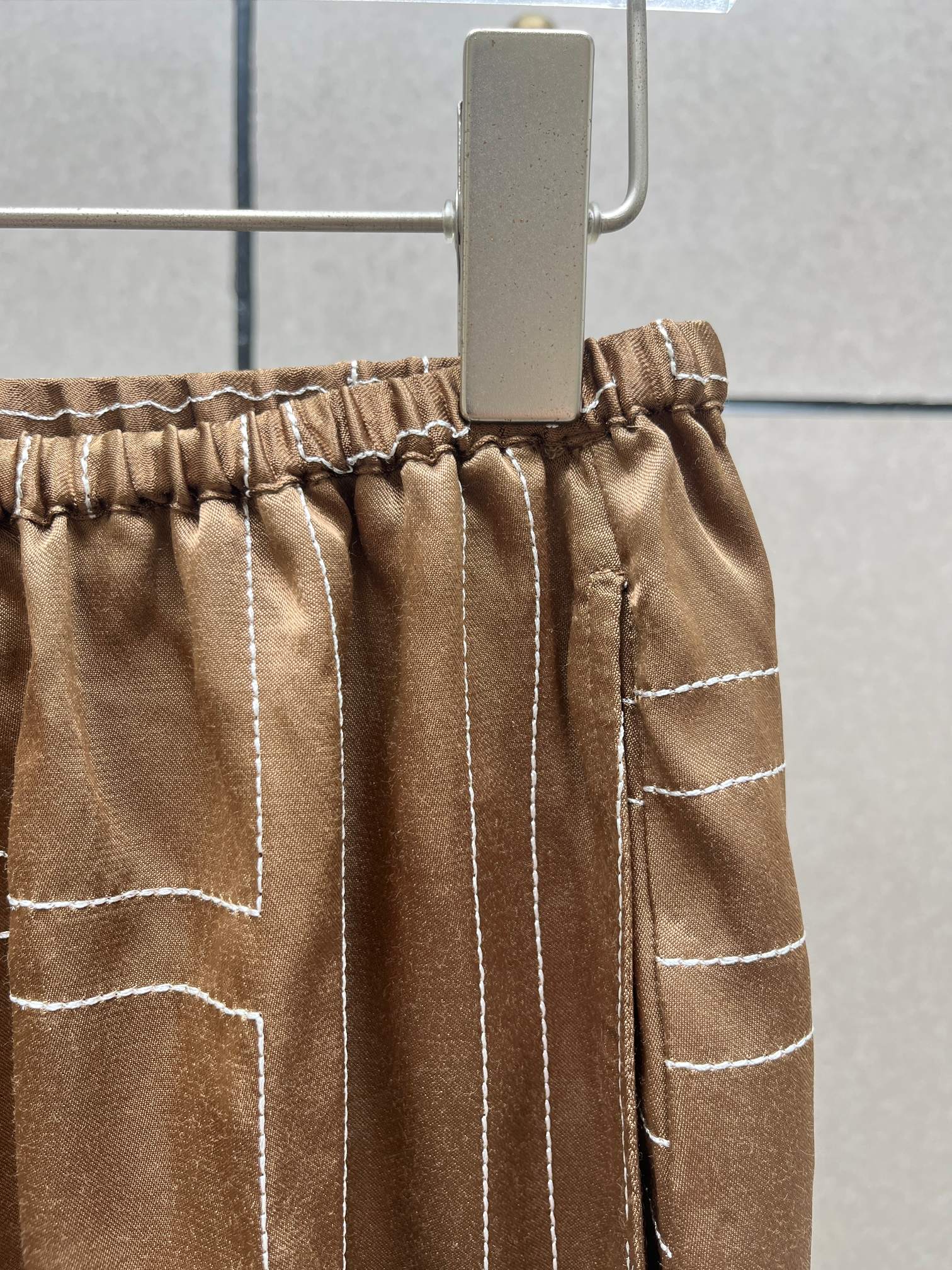 ♥️丝质刺绣短裤！人丝 SML