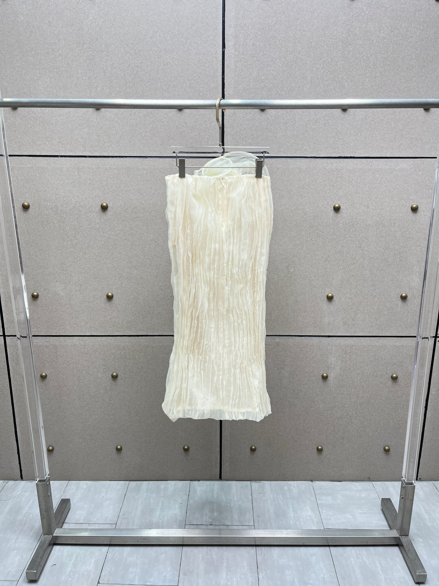 ❤️压褶纽花半裙！SML