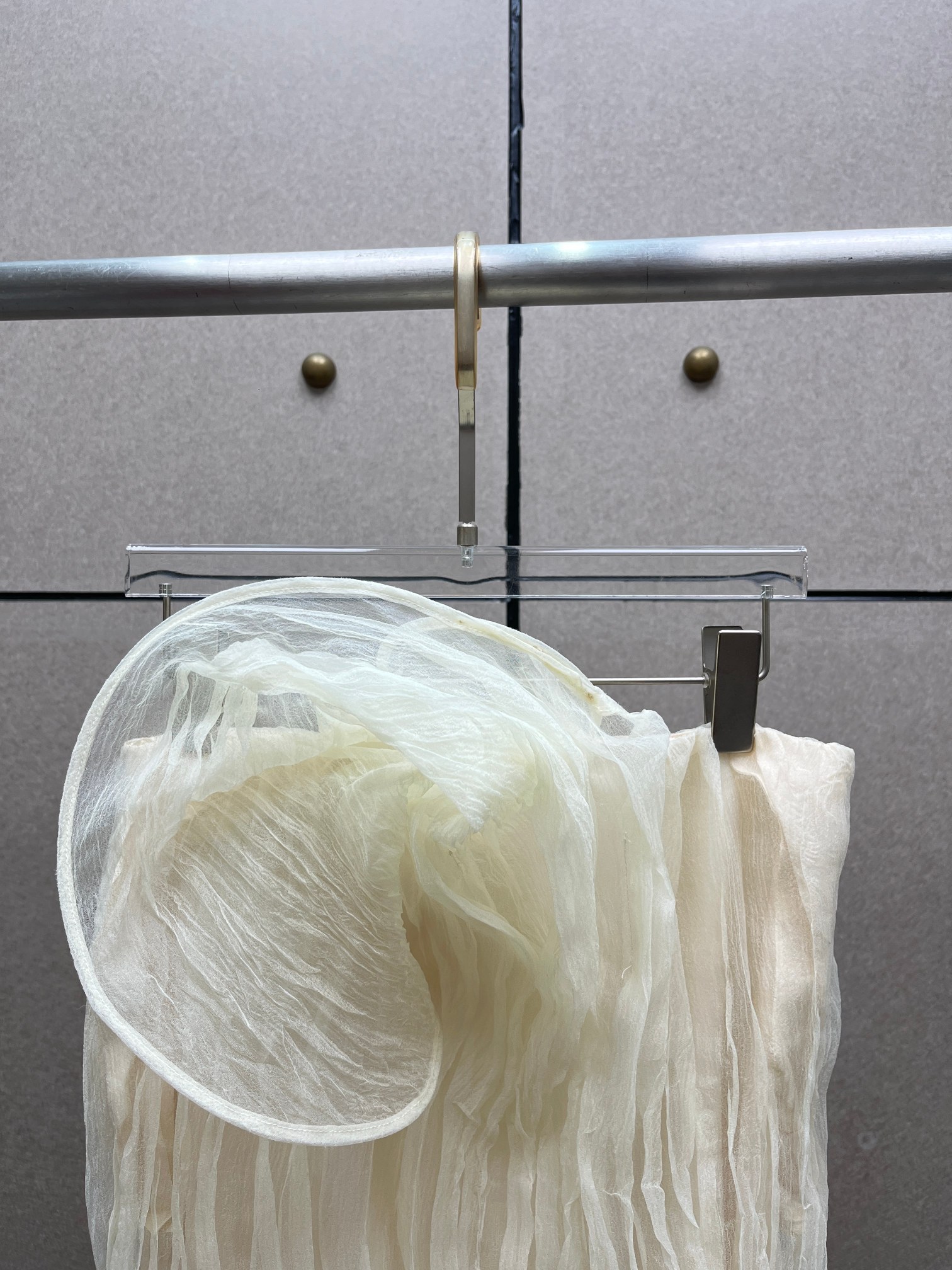 ❤️压褶纽花半裙！SML