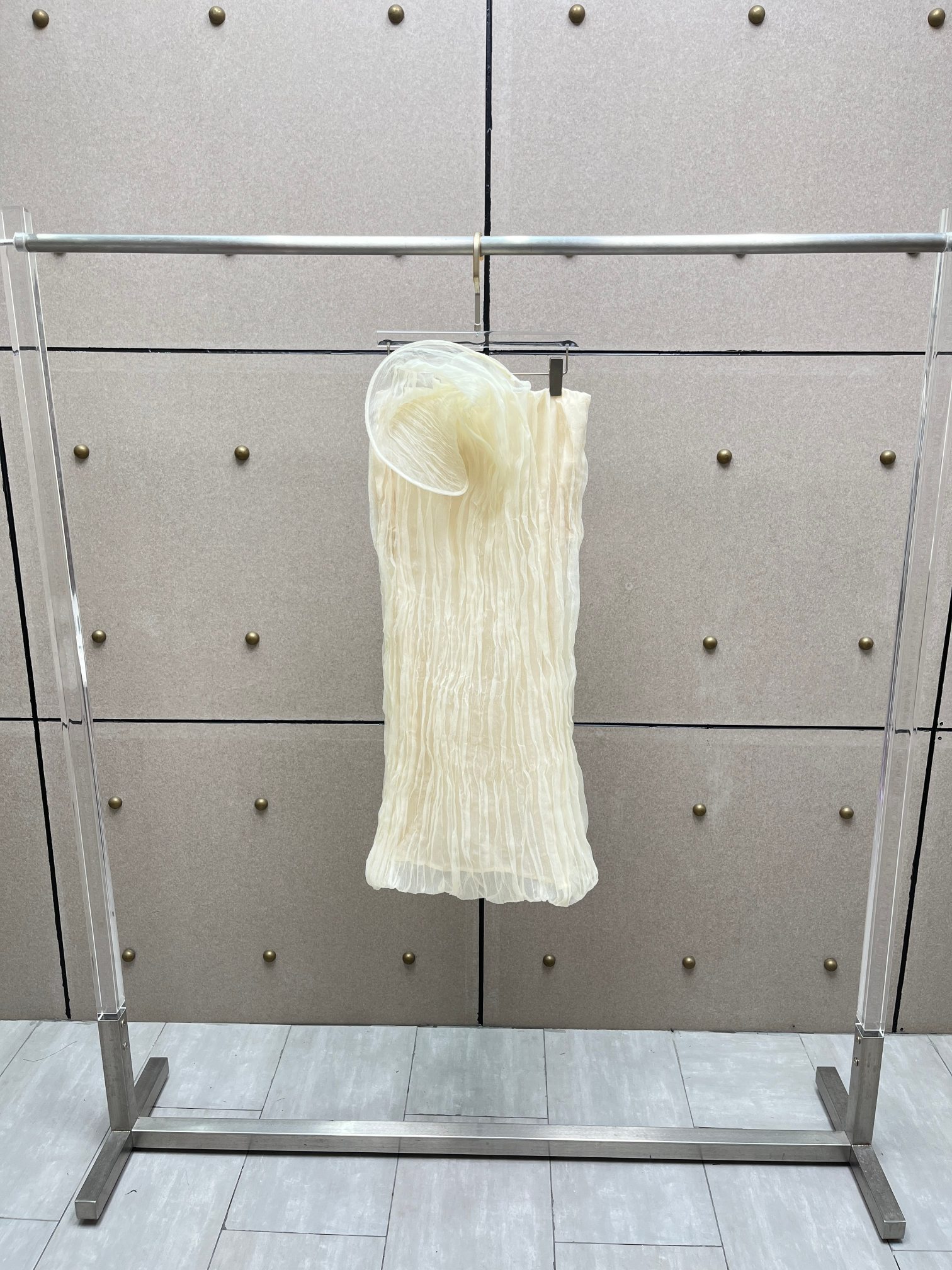 ❤️压褶纽花半裙！SML