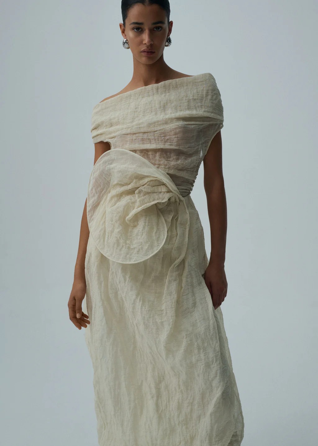 ❤️压褶纽花半裙！SML