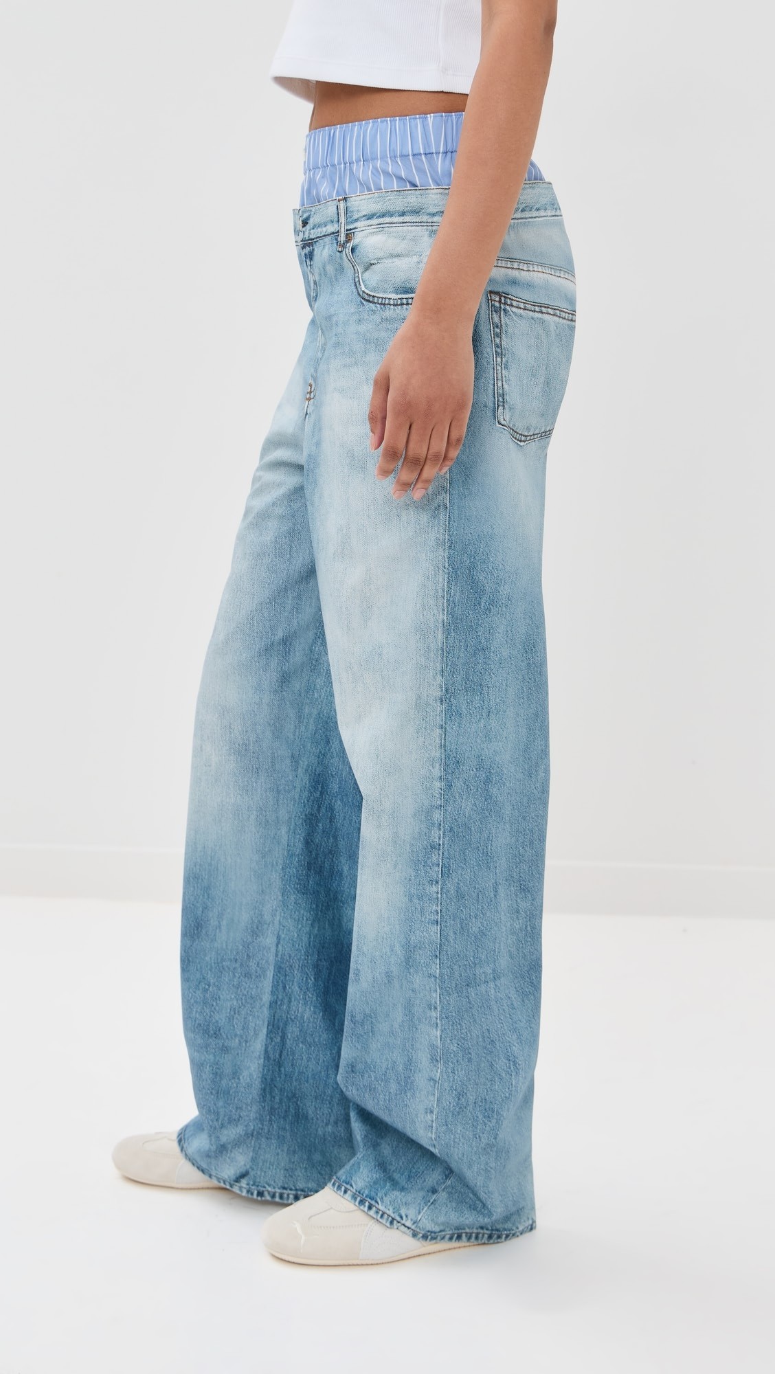 ❤️双腰印花棉布长裤！棉 活性印花 SML