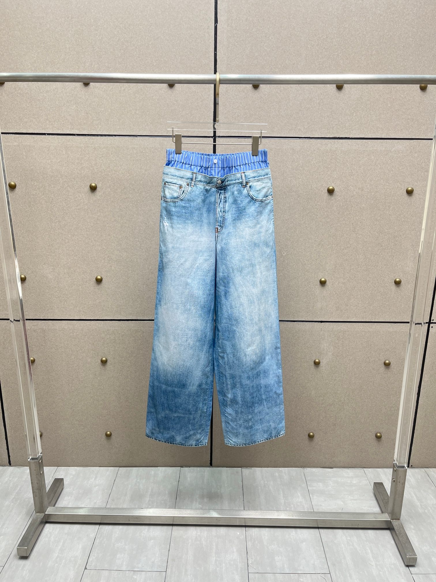 ❤️双腰印花棉布长裤！棉 活性印花 SML