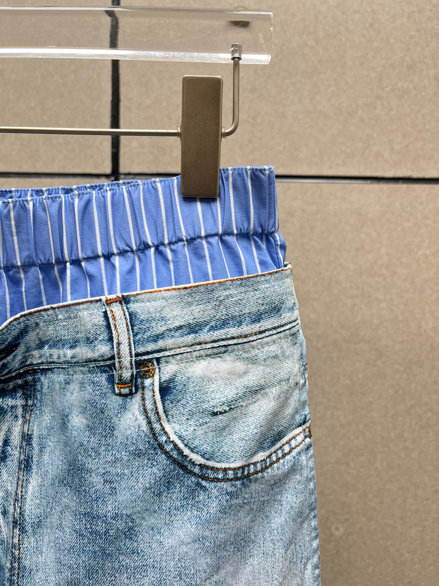 ❤️双腰印花棉布长裤！棉 活性印花 SML