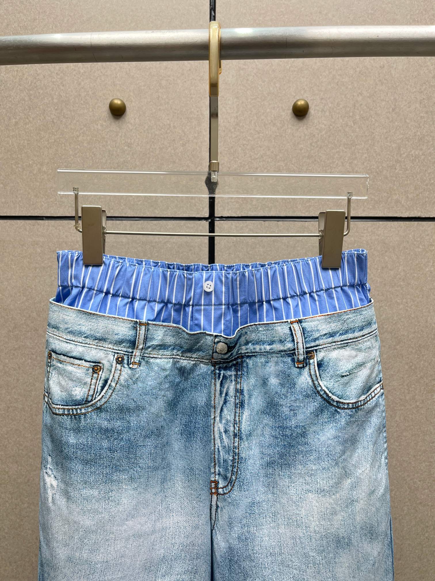 ❤️双腰印花棉布长裤！棉 活性印花 SML