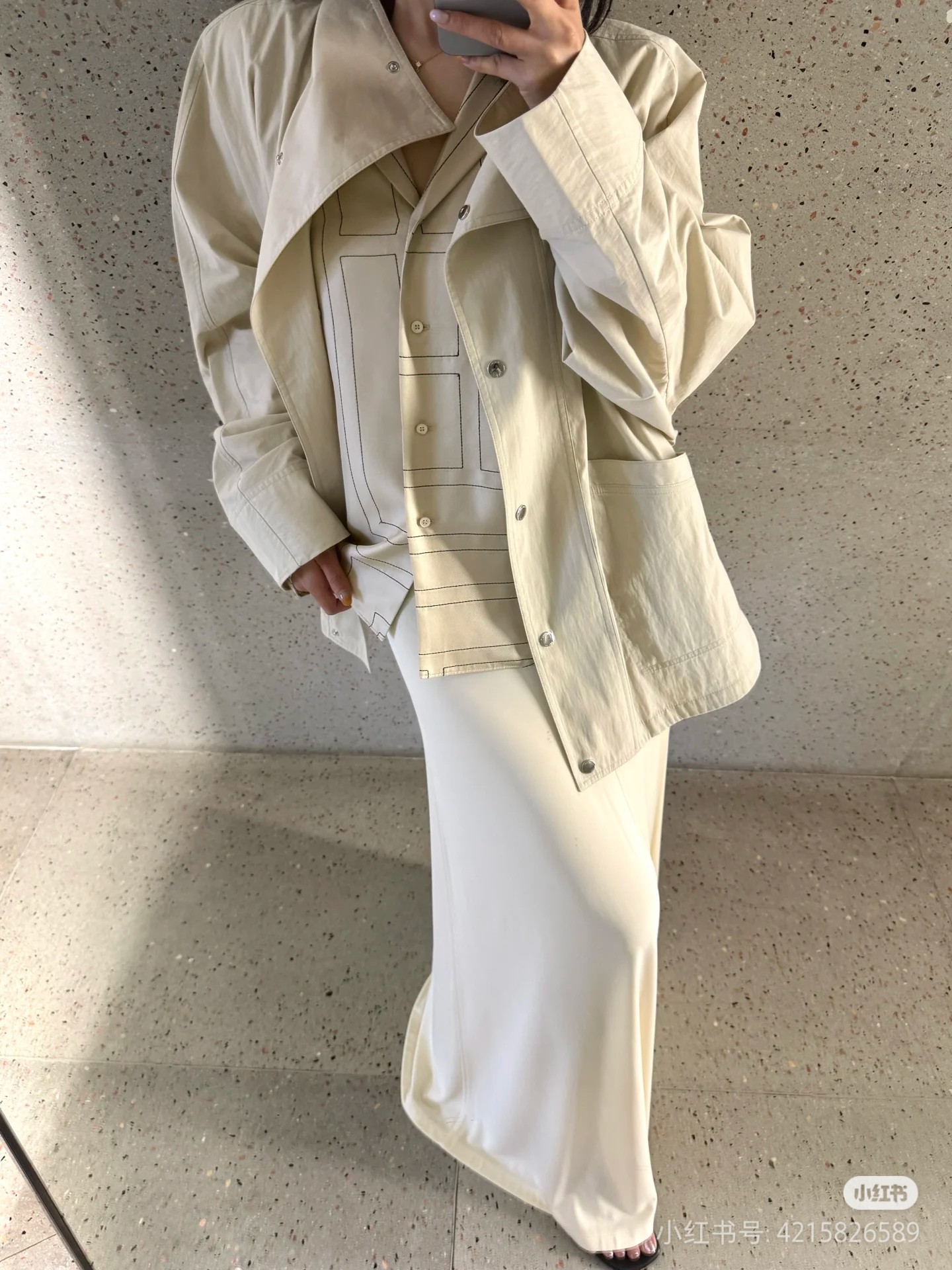 ♥️tote*宽松薄夹克外套！两色 SML