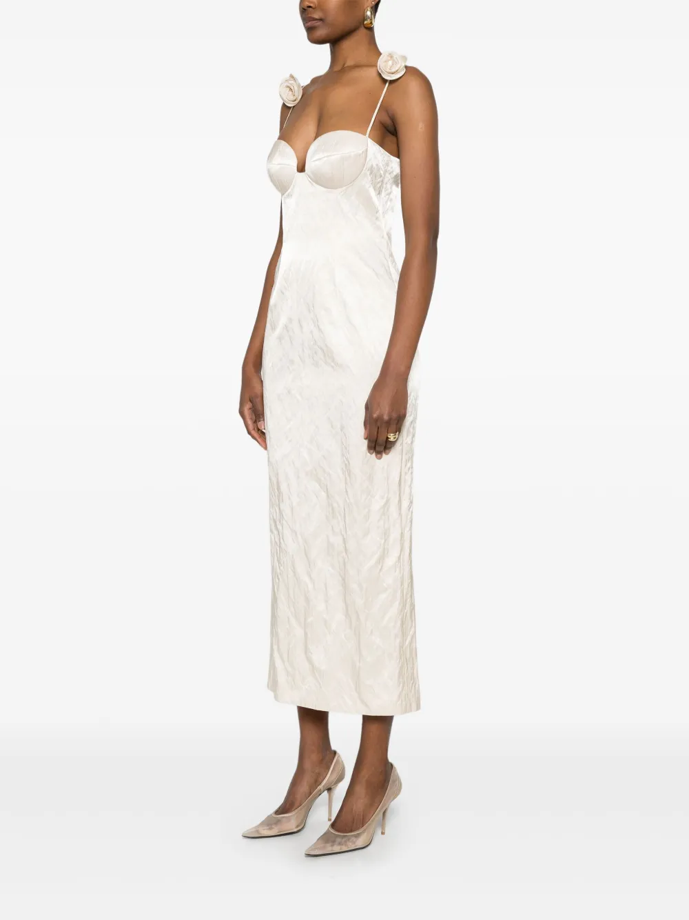 ❤️magda 花朵吊带连衣裙！100％醋酸 两色 SML