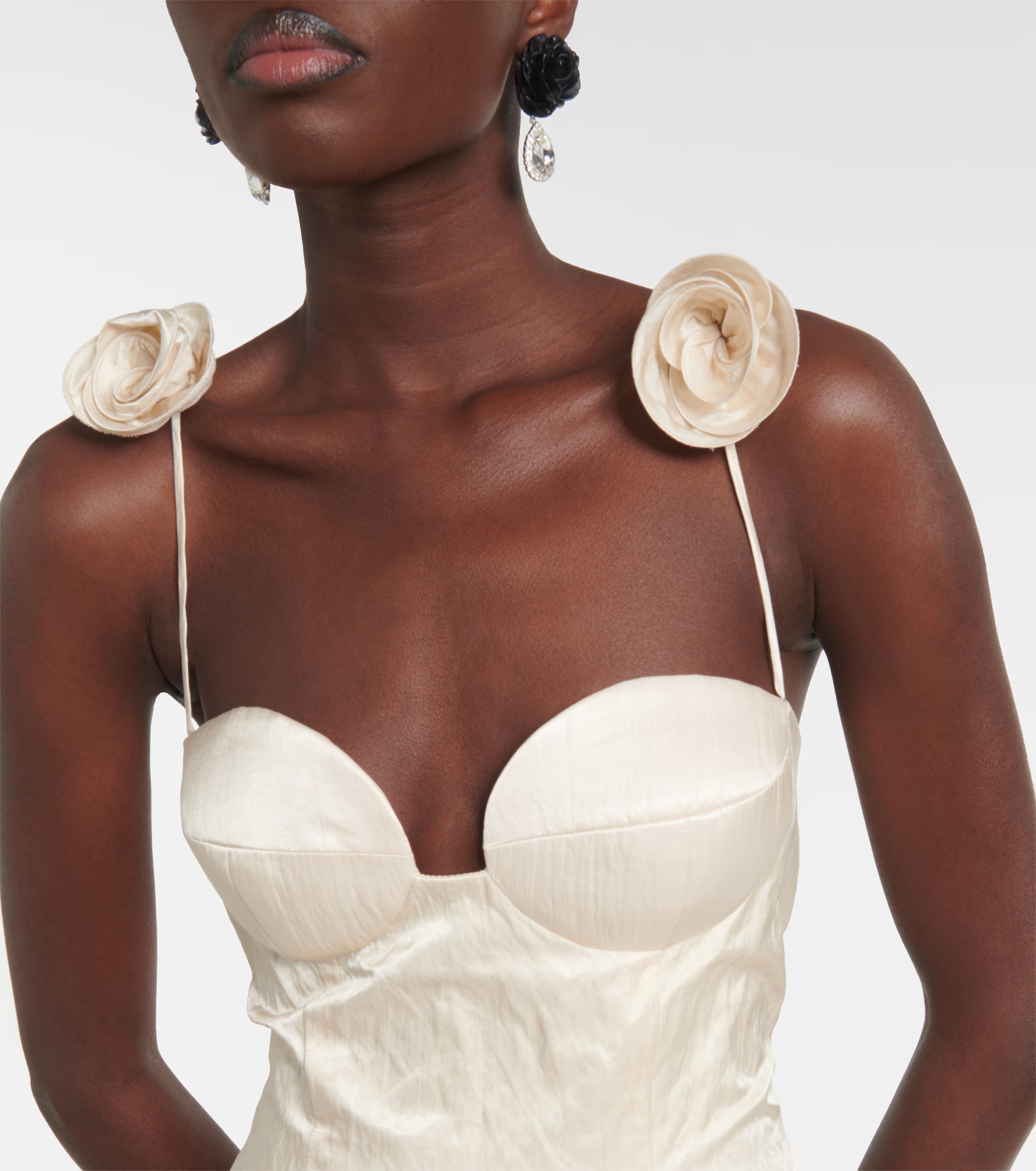 ❤️magda 花朵吊带连衣裙！100％醋酸 两色 SML