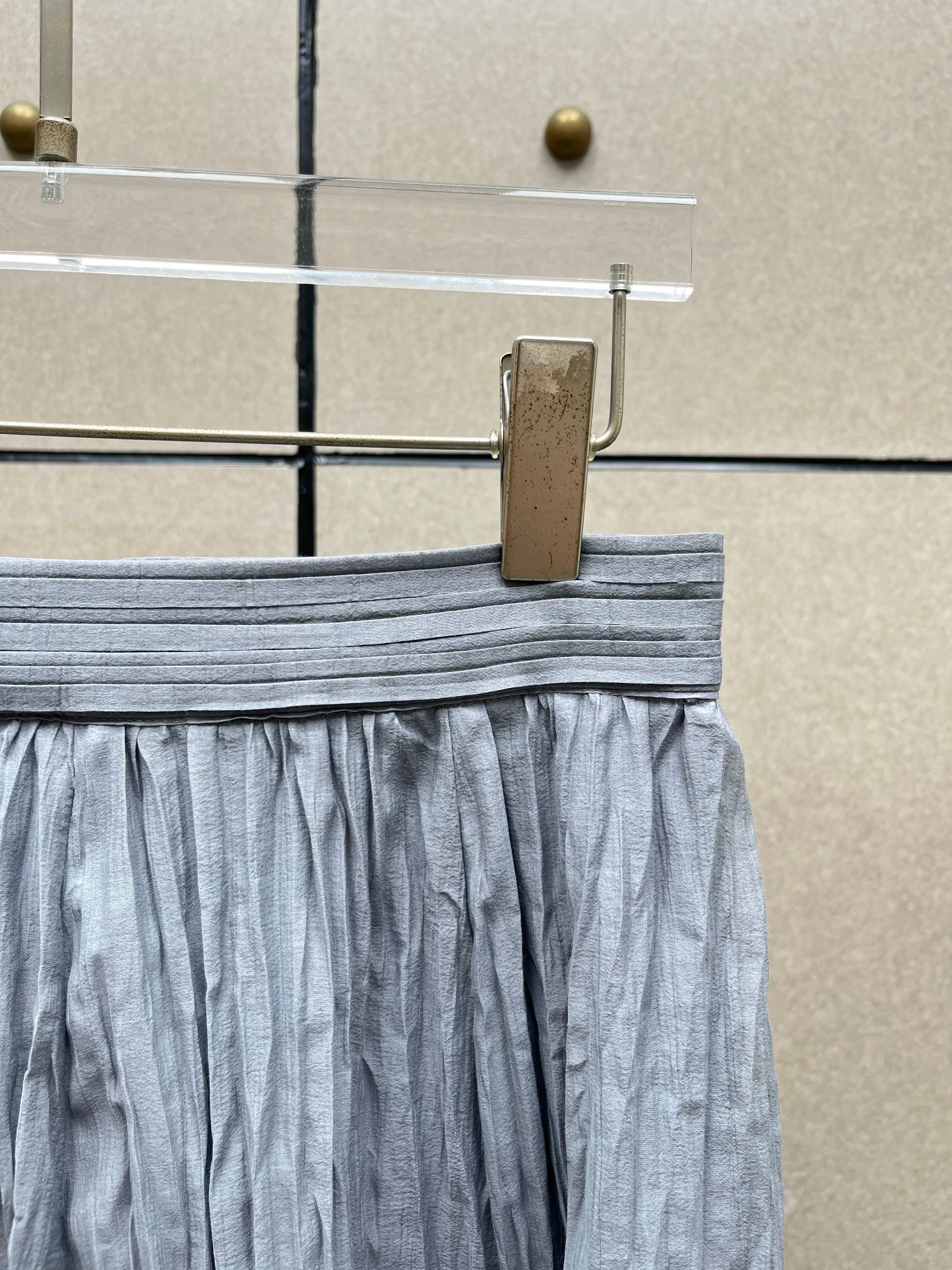 ❤️tote 压褶长半裙！棉 三色 SML