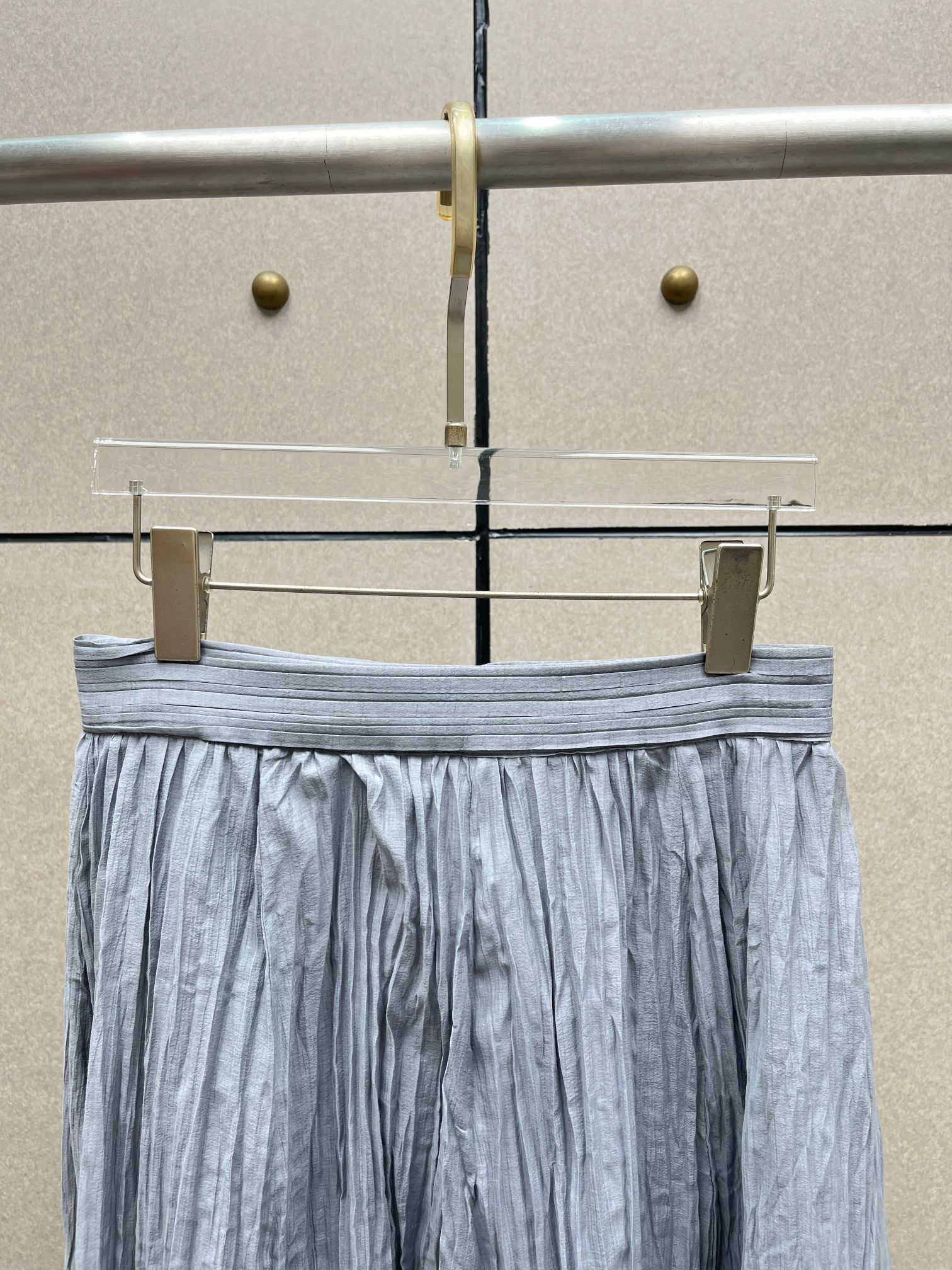 ❤️tote 压褶长半裙！棉 三色 SML