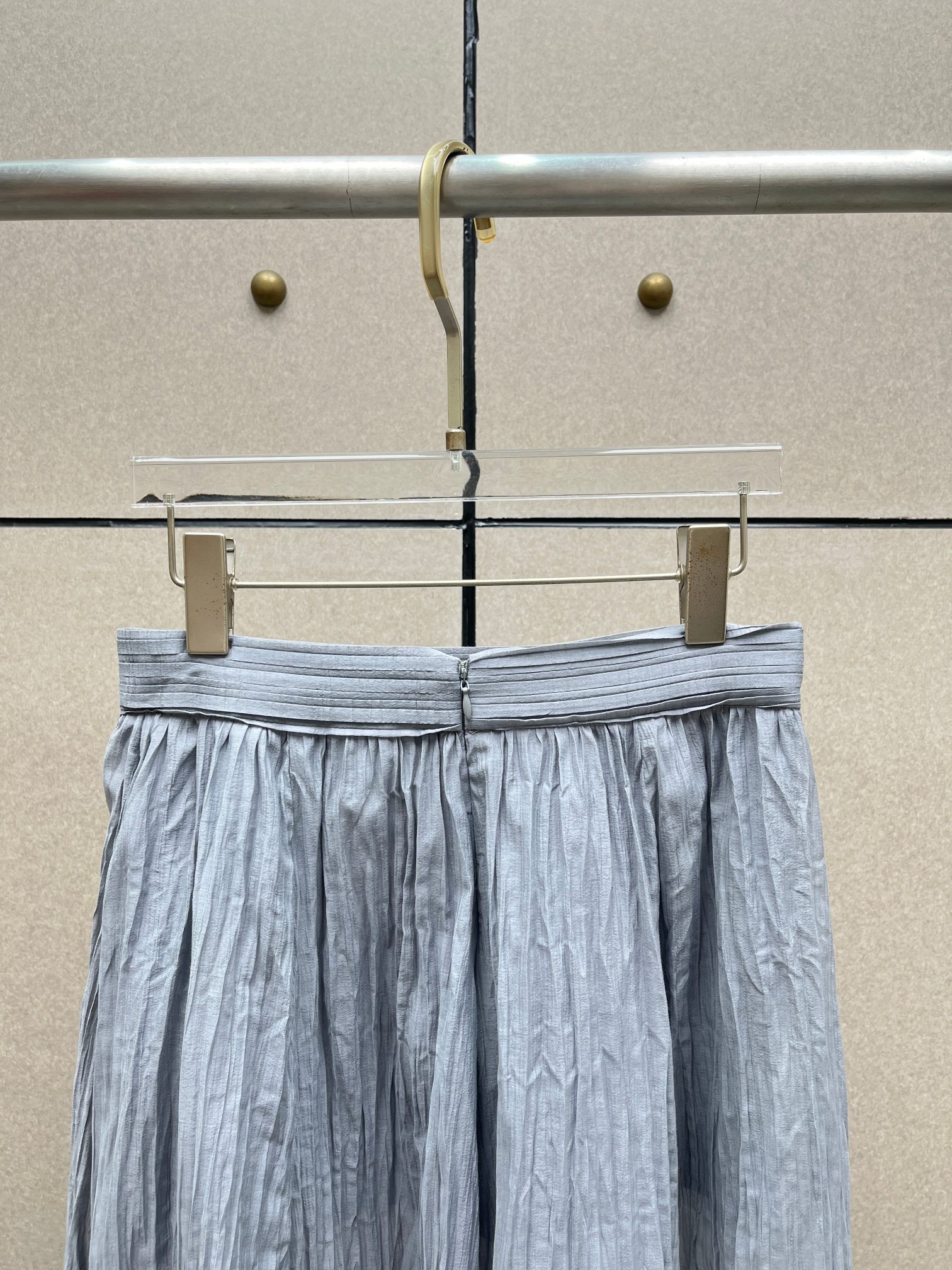 ❤️tote 压褶长半裙！棉 三色 SML