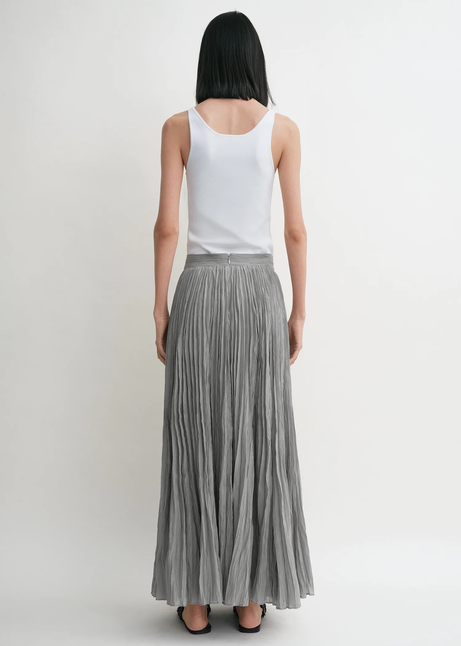 ❤️tote 压褶长半裙！棉 三色 SML