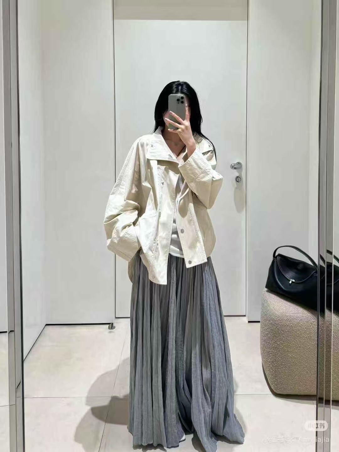 NO:437292,tote pleated long skirt!  Cotton Tricolor SML, skirts,alexander wang19860909tote 压褶长半裙！棉 三色 SML,,skirts,alexander wang,Women's clothing