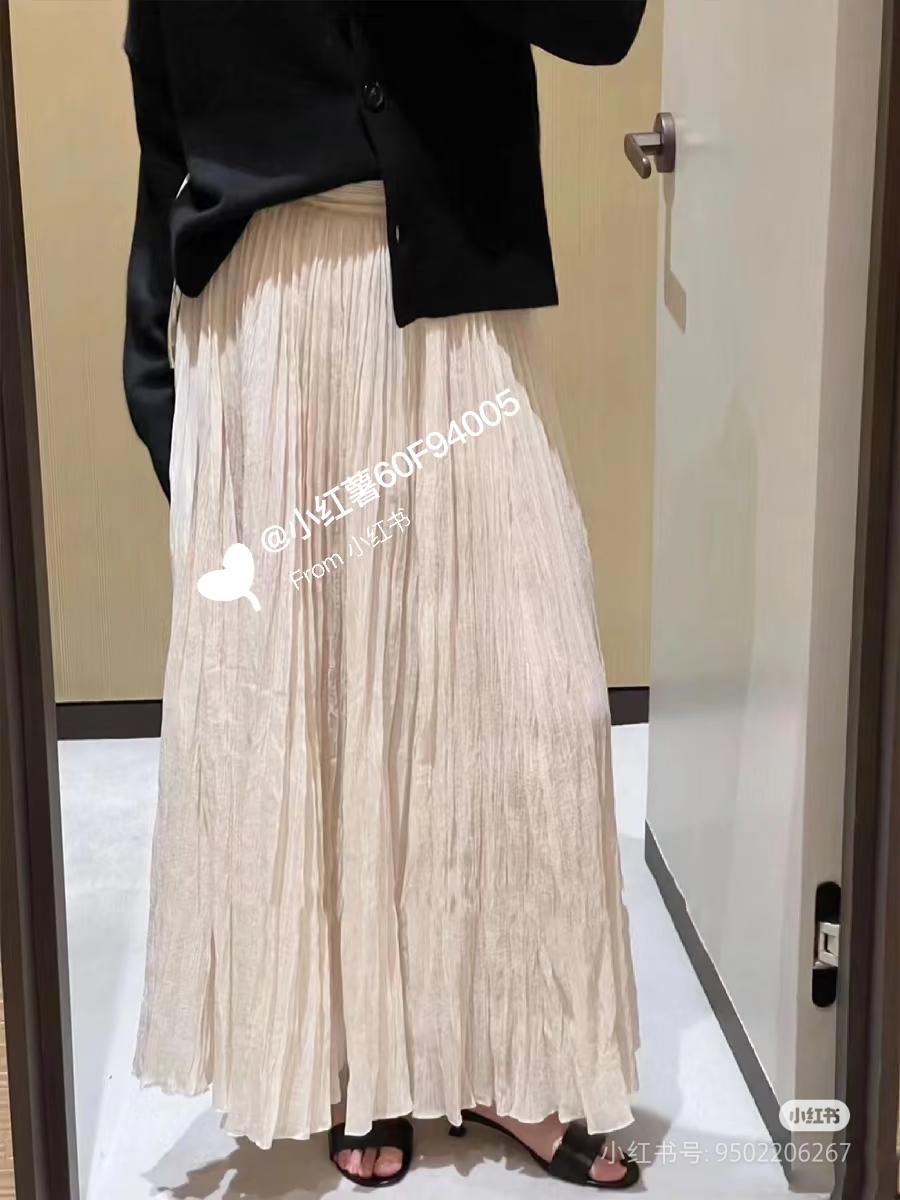 ❤️tote 压褶长半裙！棉 三色 SML