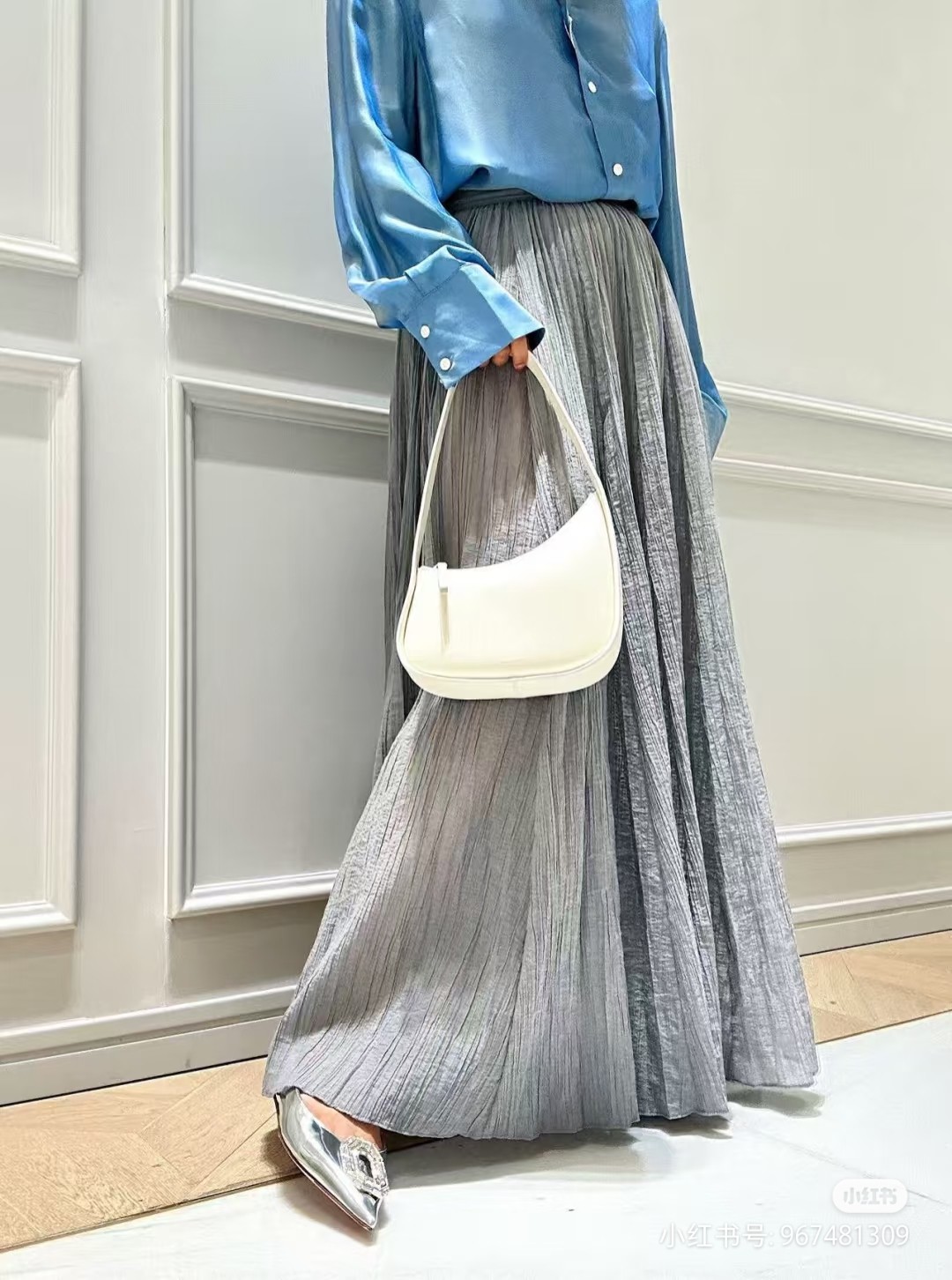 ❤️tote 压褶长半裙！棉 三色 SML