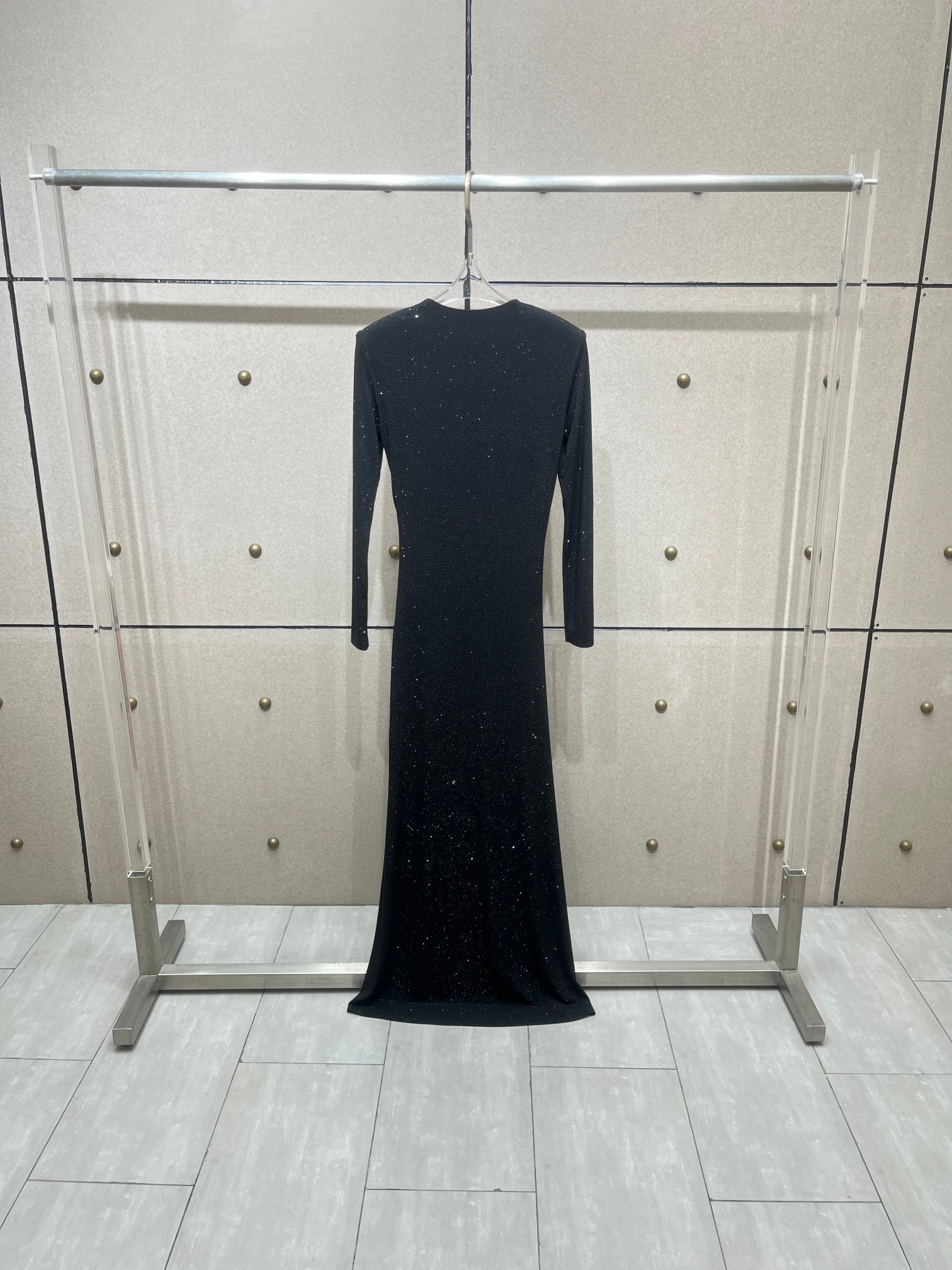 ❤️收褶烫钻礼服连衣裙！SML