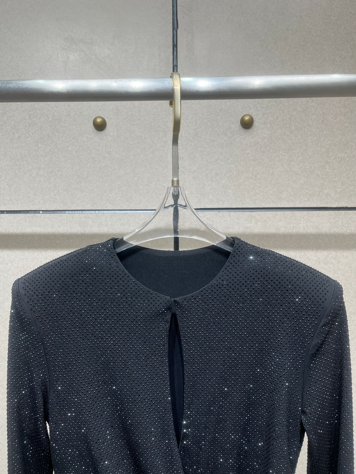 ❤️收褶烫钻礼服连衣裙！SML