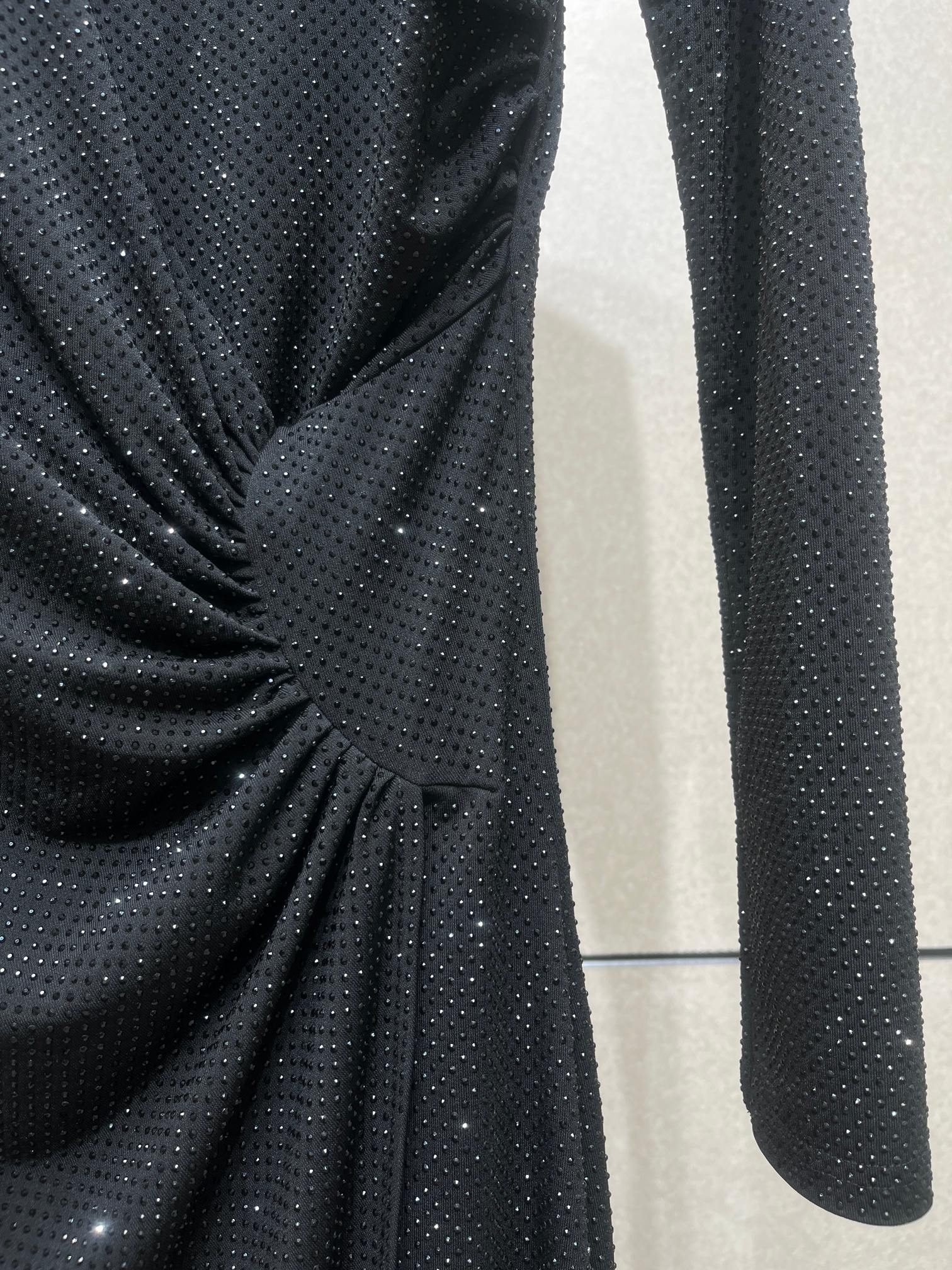 ❤️收褶烫钻礼服连衣裙！SML