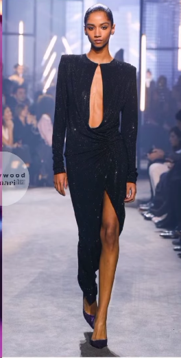 ❤️收褶烫钻礼服连衣裙！SML