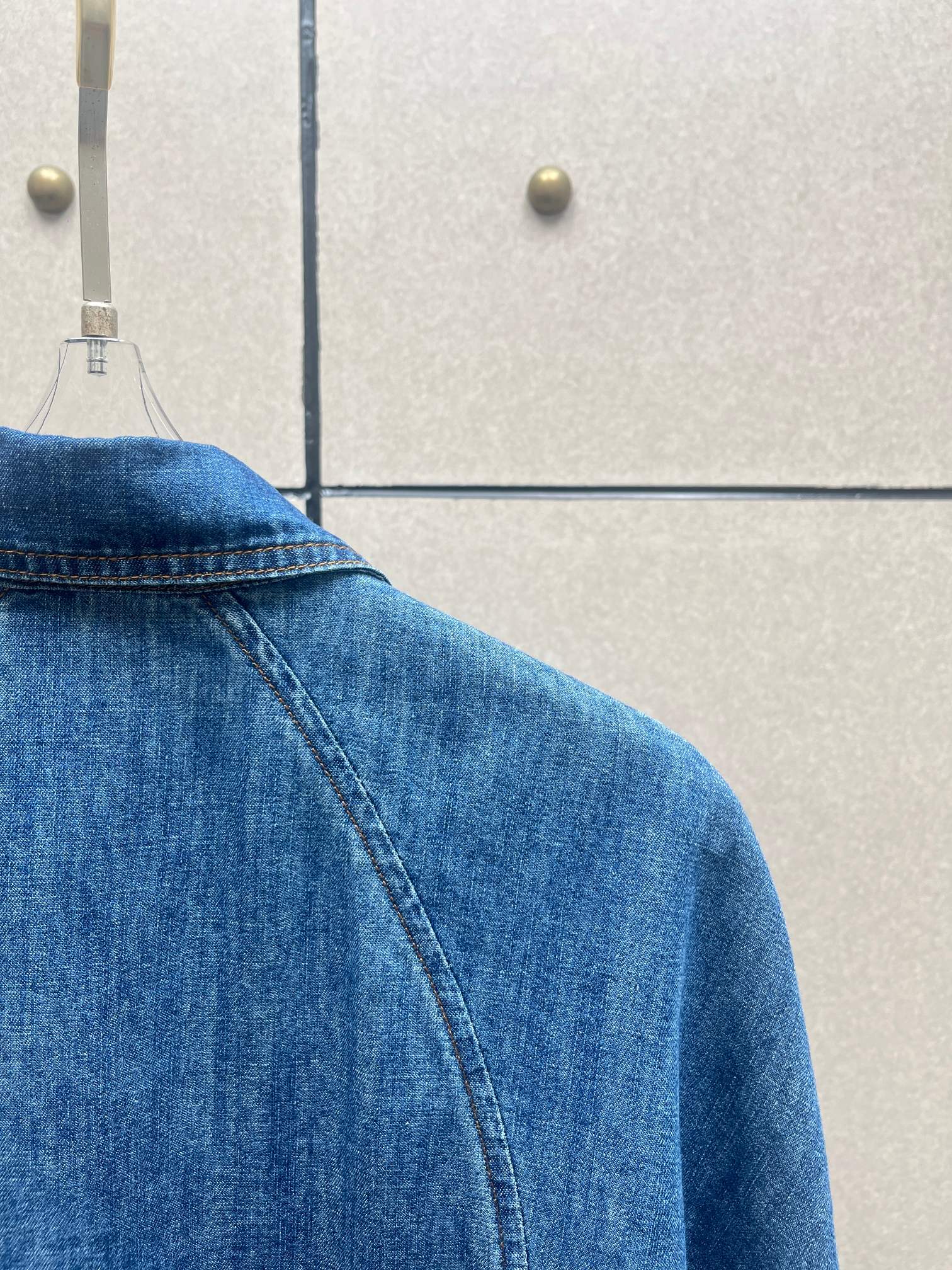 ❤️alai 洗水牛仔衬衫上衣！棉 SML