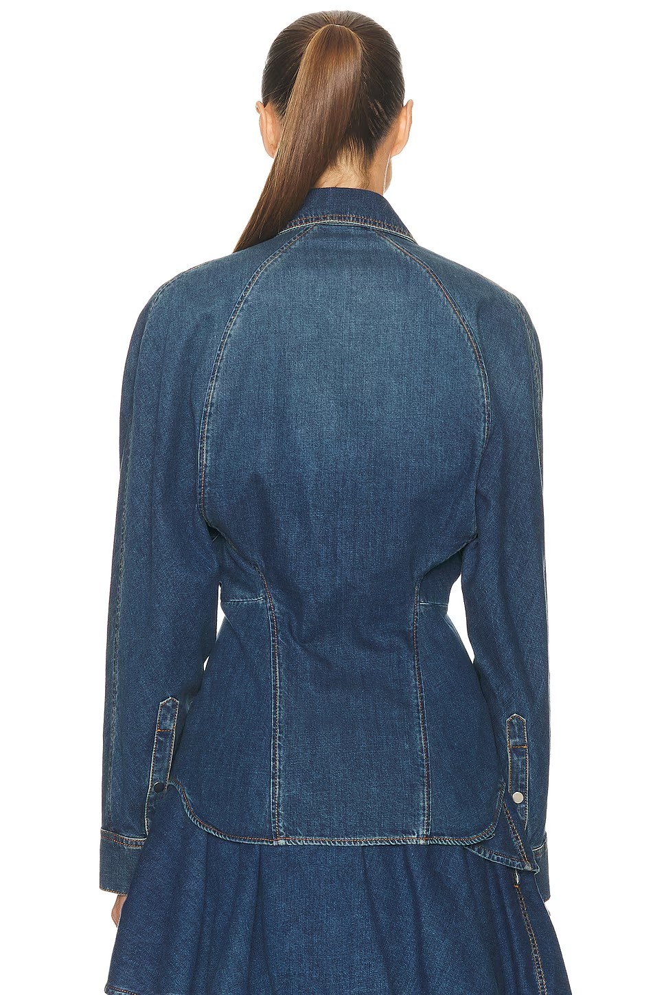 ❤️alai 洗水牛仔衬衫上衣！棉 SML