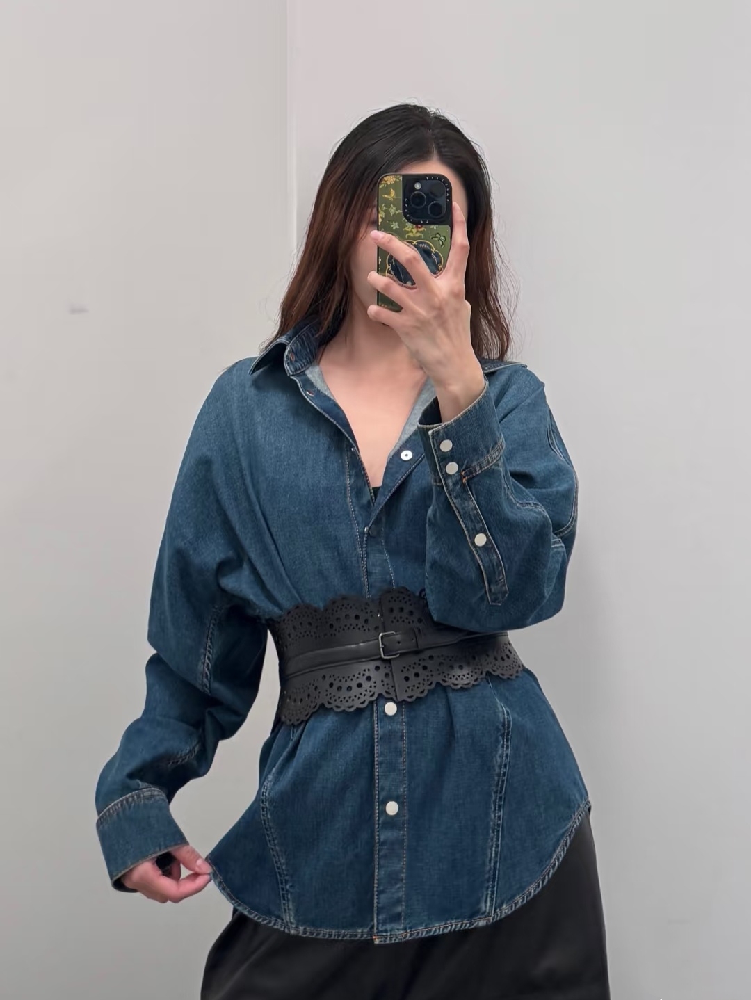 ❤️alai 洗水牛仔衬衫上衣！棉 SML