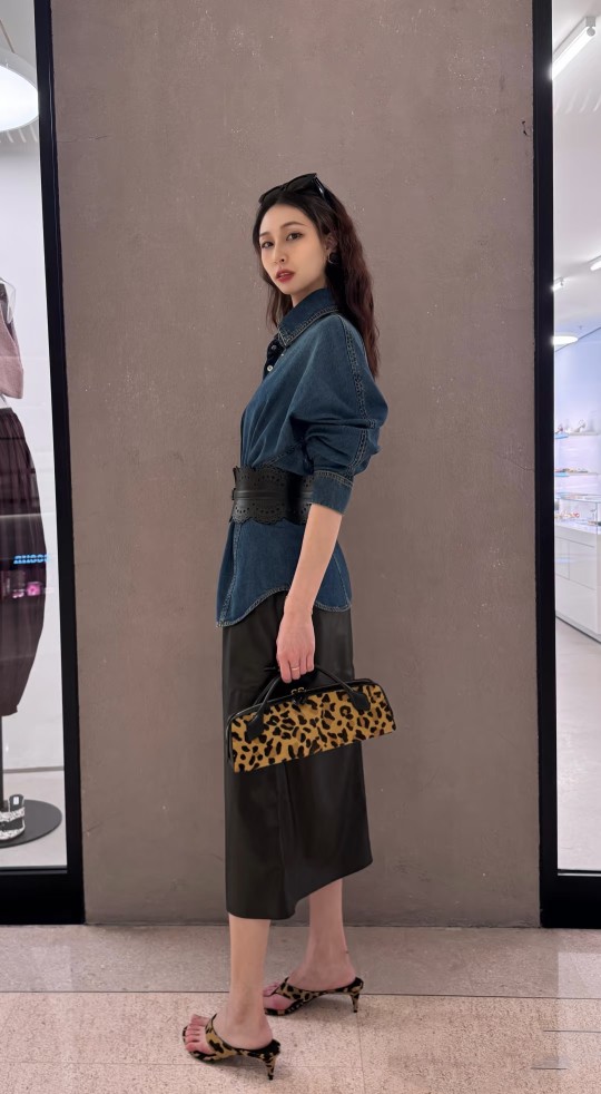 ❤️alai 洗水牛仔衬衫上衣！棉 SML