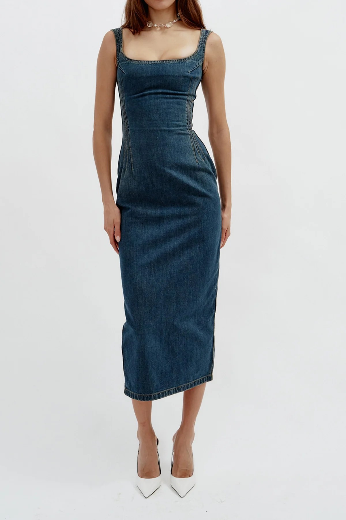 ❤️ magda 早秋牛仔修身连衣裙！棉 SML