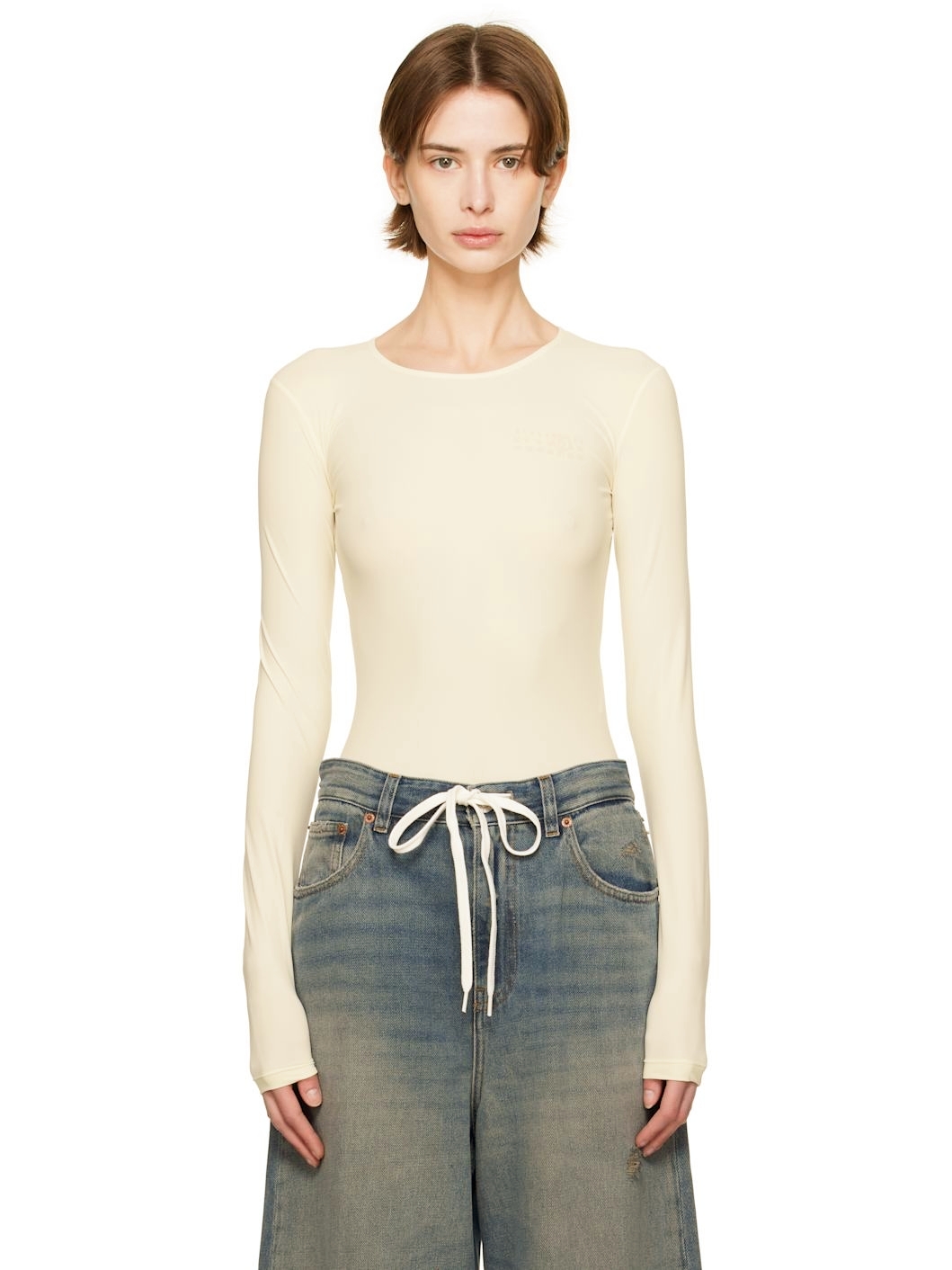 ❤️数字印花连体衣！浅肤色、黑色 SML 