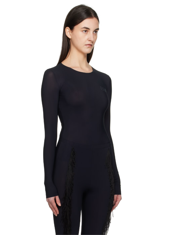 ❤️数字印花连体衣！浅肤色、黑色 SML 