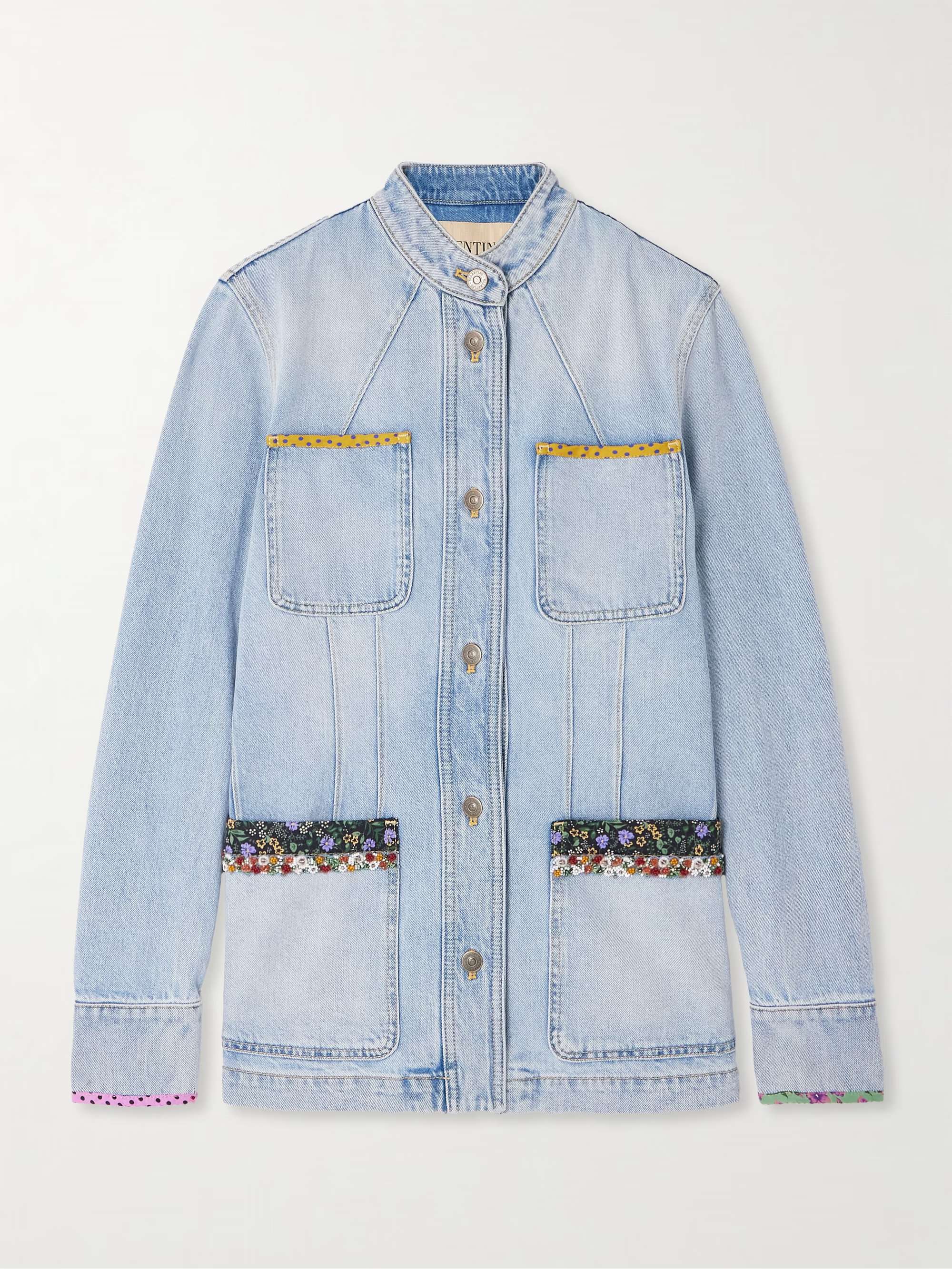 NO:476145,Printed patchwork handmade beaded denim jacket!  cotton SML, jackets & coats,alexander wang19860909印花拼布手工钉珠牛仔外套！棉 SML,,jackets & coats,alexander wang,Women's clothing