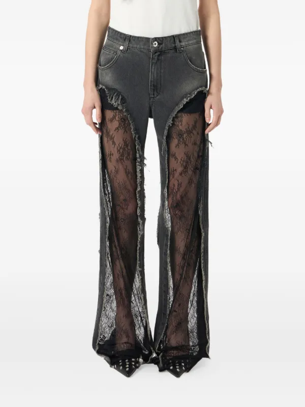 ❤️blum透视蕾丝拼接牛仔裤！棉 SML 