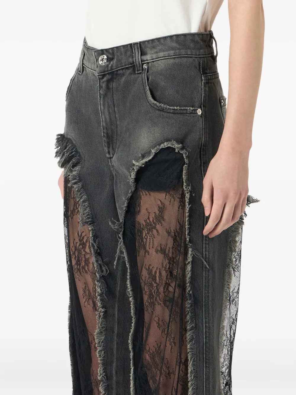 ❤️blum透视蕾丝拼接牛仔裤！棉 SML 