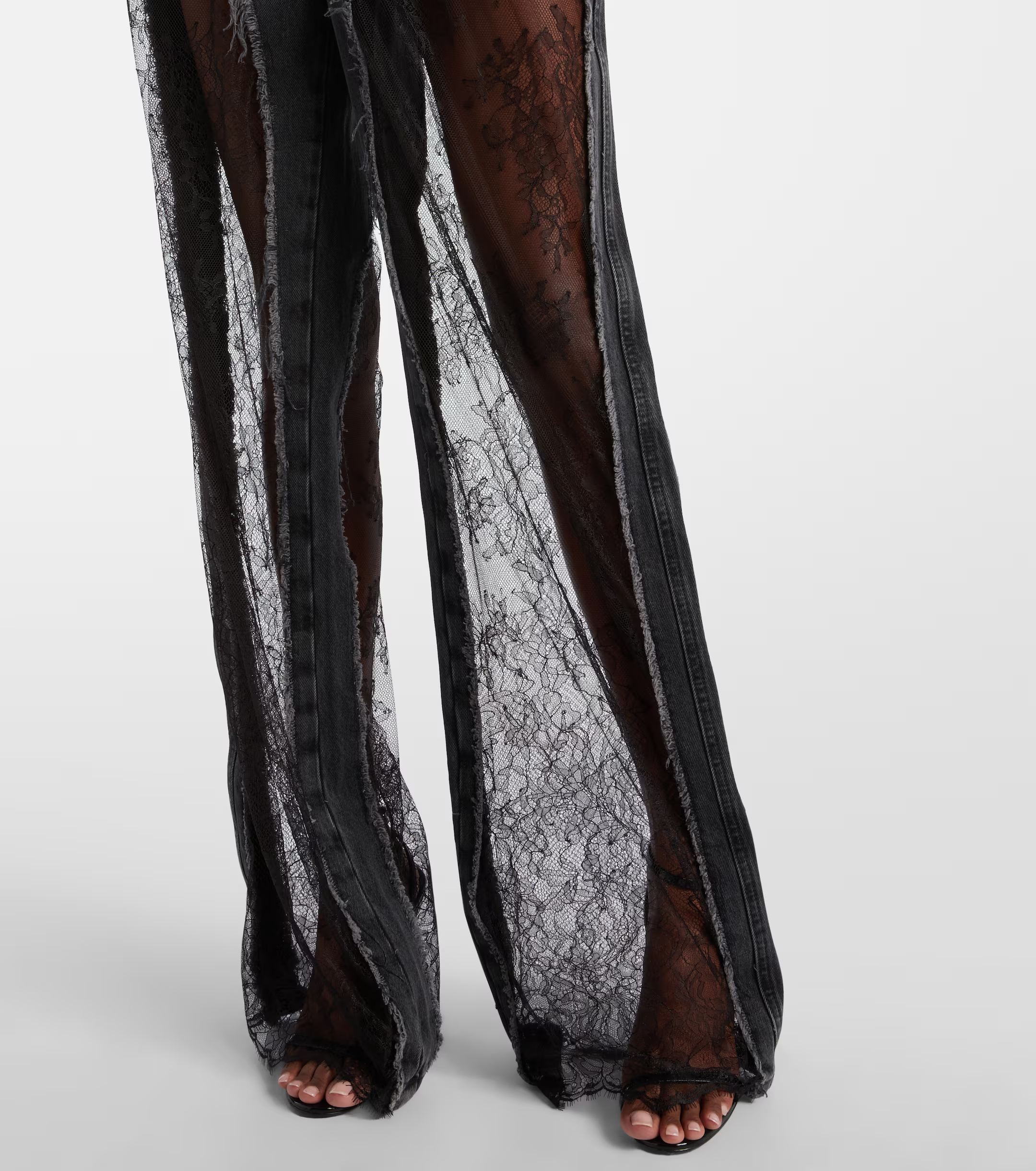 ❤️blum透视蕾丝拼接牛仔裤！棉 SML 