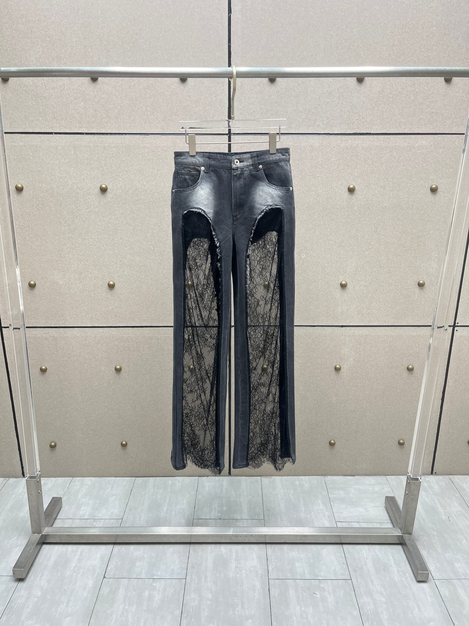 ❤️blum透视蕾丝拼接牛仔裤！棉 SML 