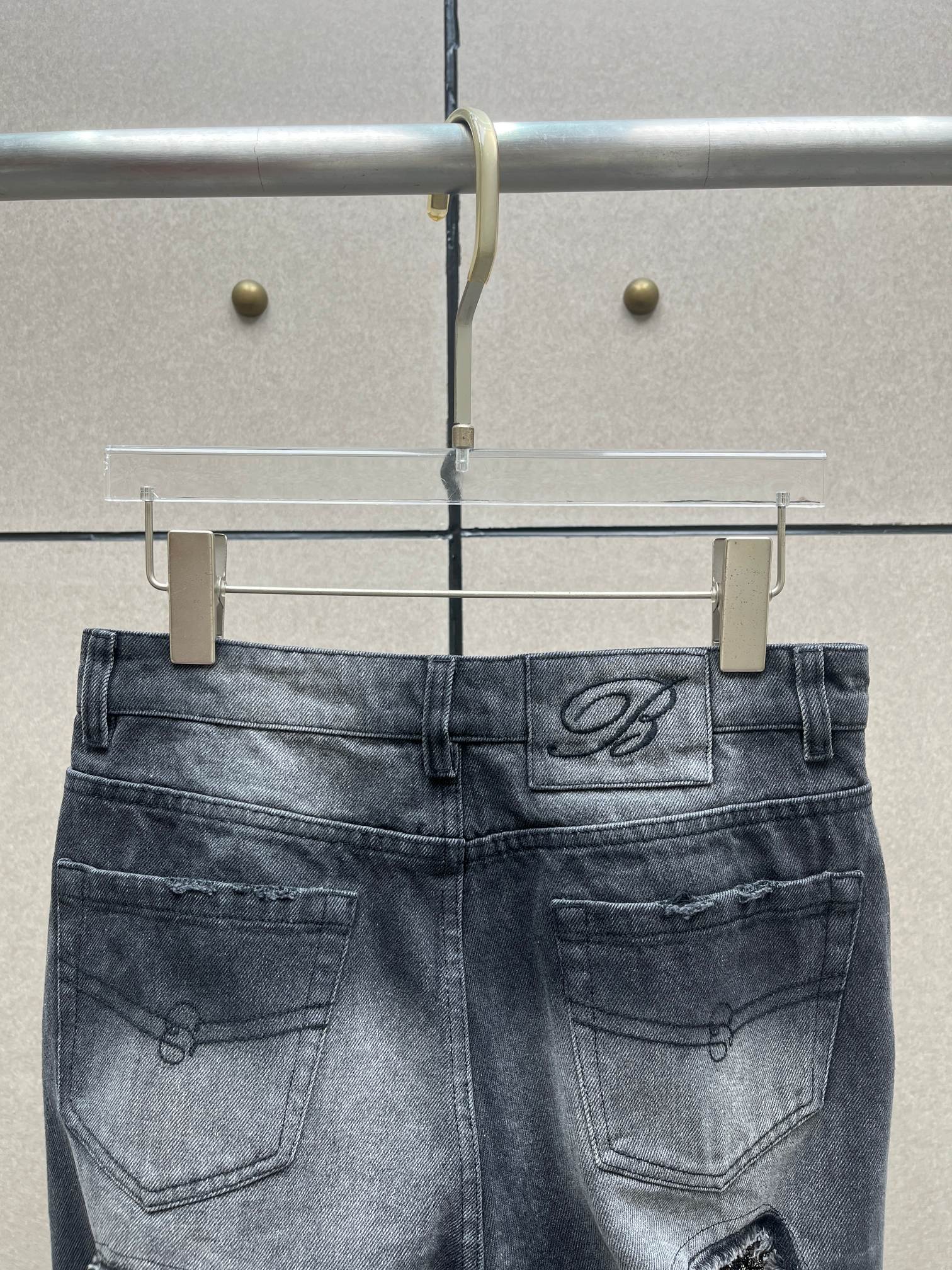 ❤️blum透视蕾丝拼接牛仔裤！棉 SML 