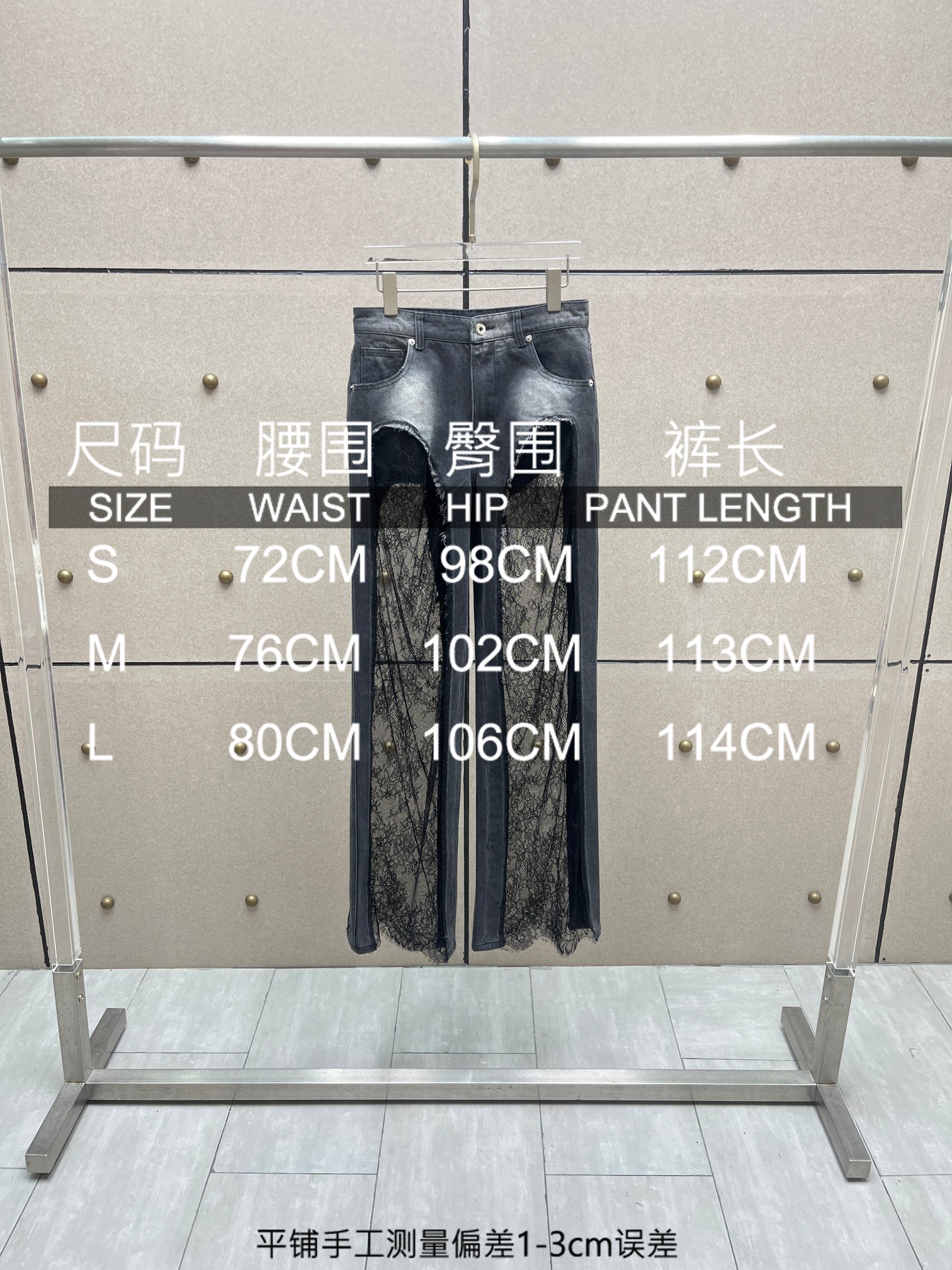 ❤️blum透视蕾丝拼接牛仔裤！棉 SML 