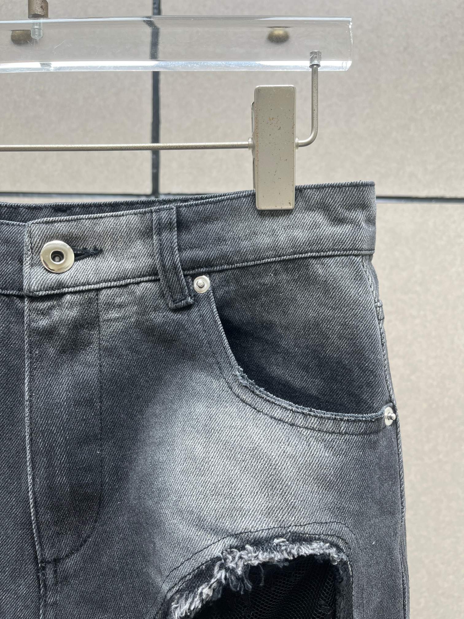 ❤️blum透视蕾丝拼接牛仔裤！棉 SML 