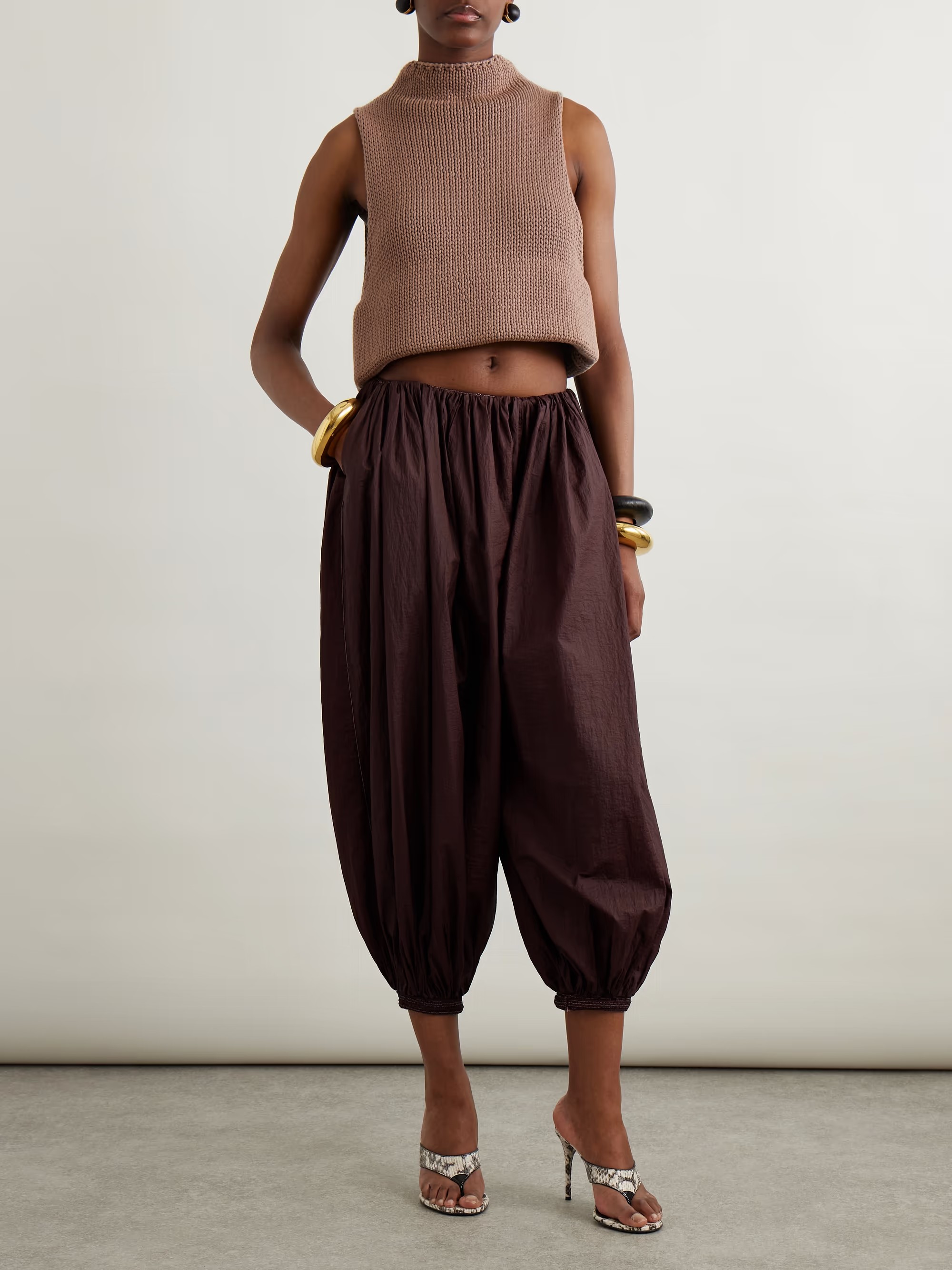 ❤️alai 定制染色纱线廓形针织上衣！两色 SML 