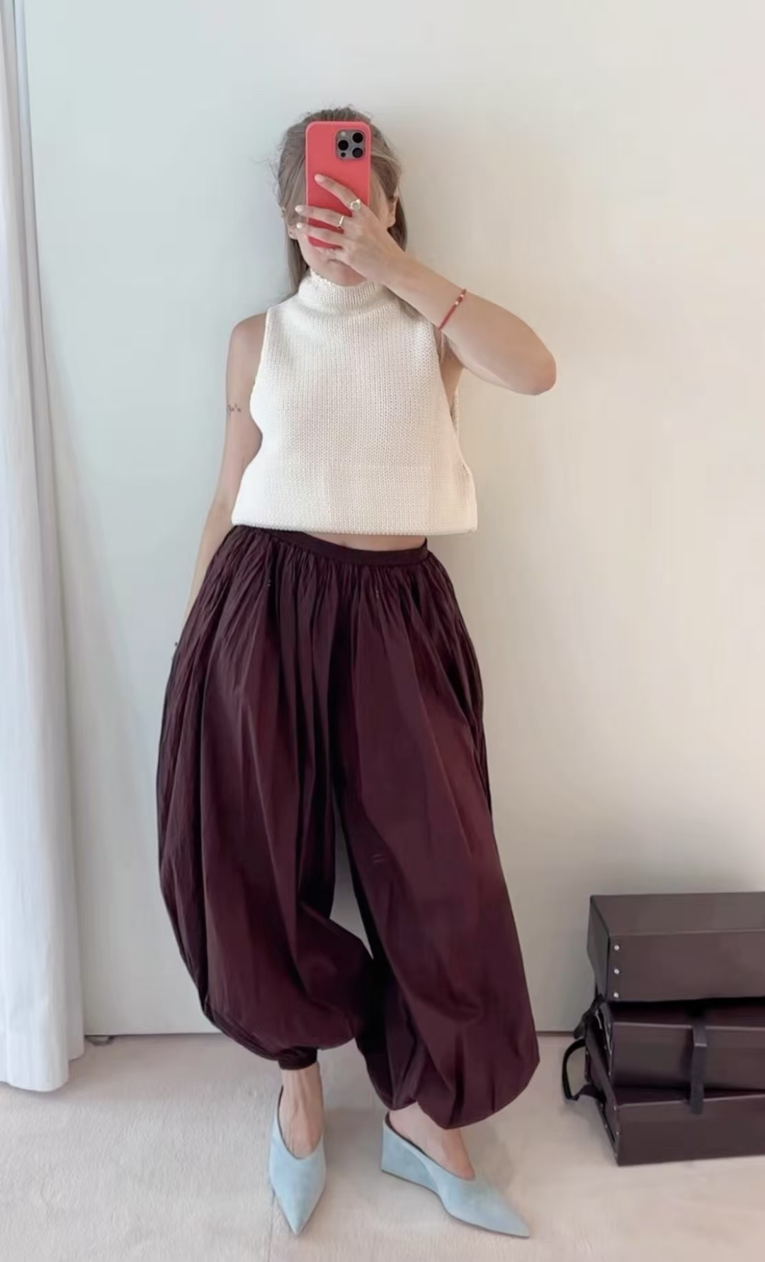 ❤️alai 定制染色纱线廓形针织上衣！两色 SML