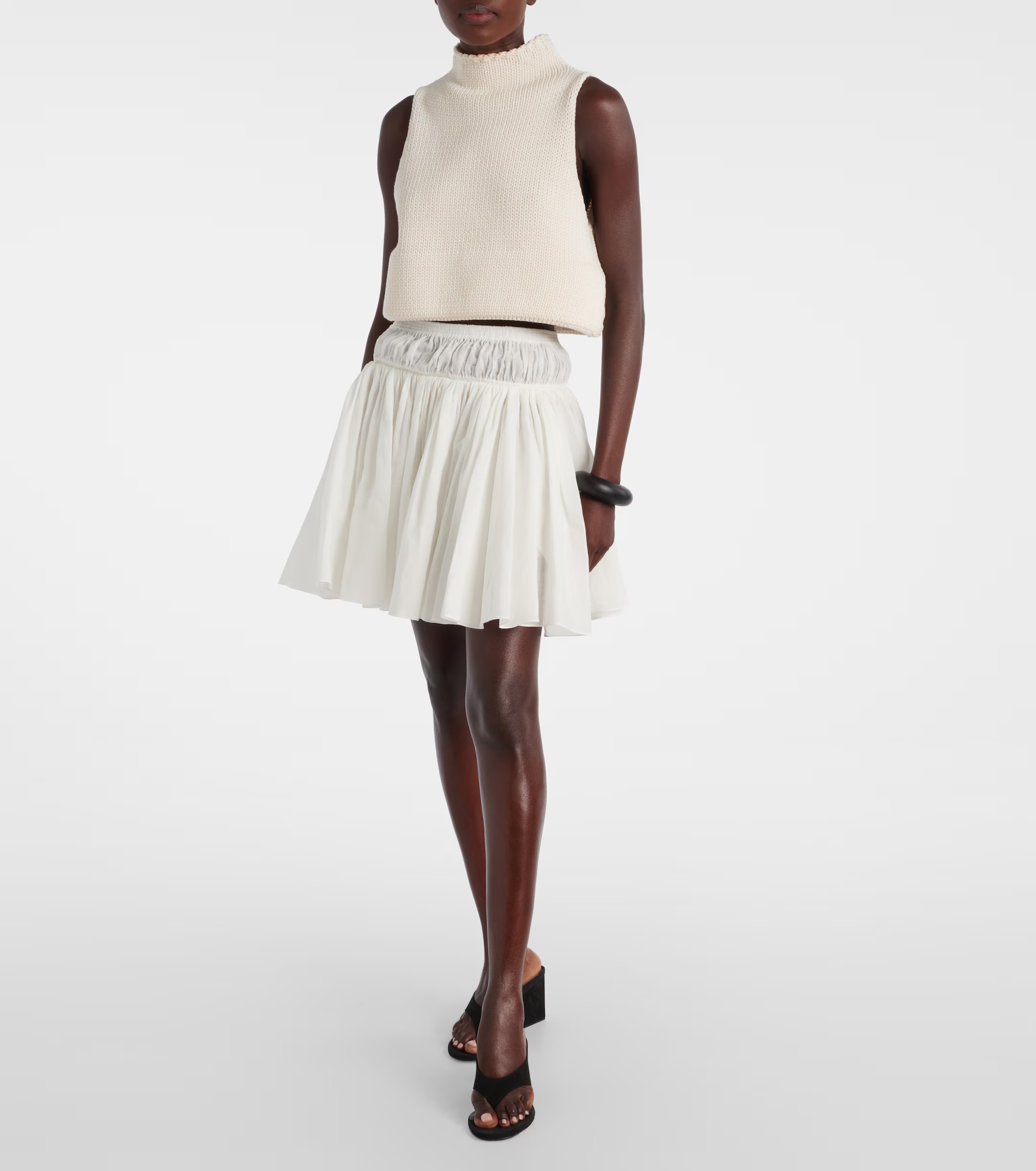 ❤️alai 定制染色纱线廓形针织上衣！两色 SML