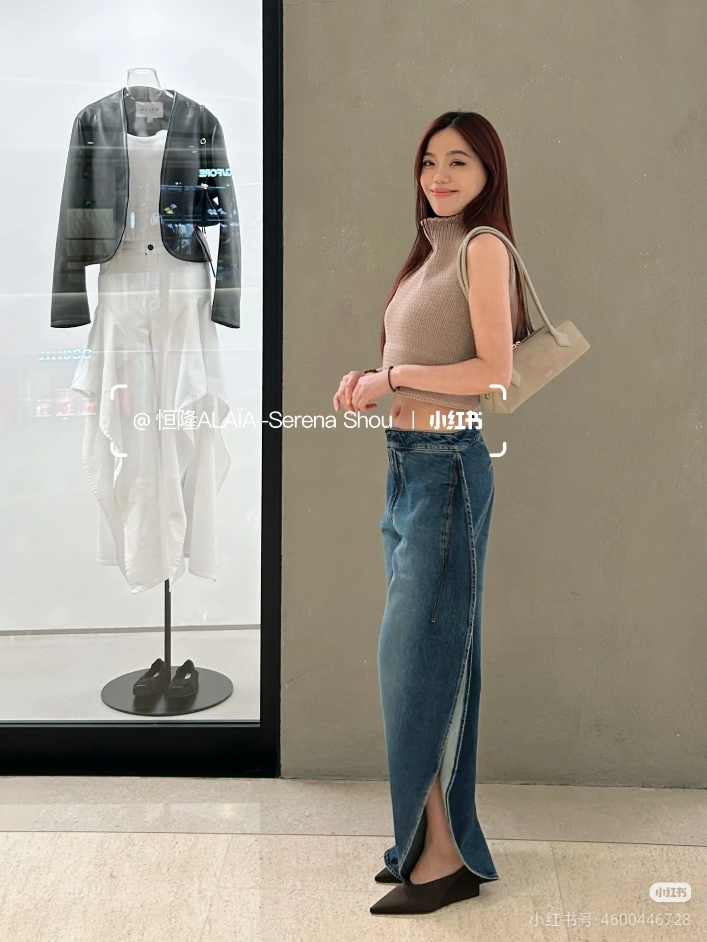 ❤️alai 定制染色纱线廓形针织上衣！两色 SML 