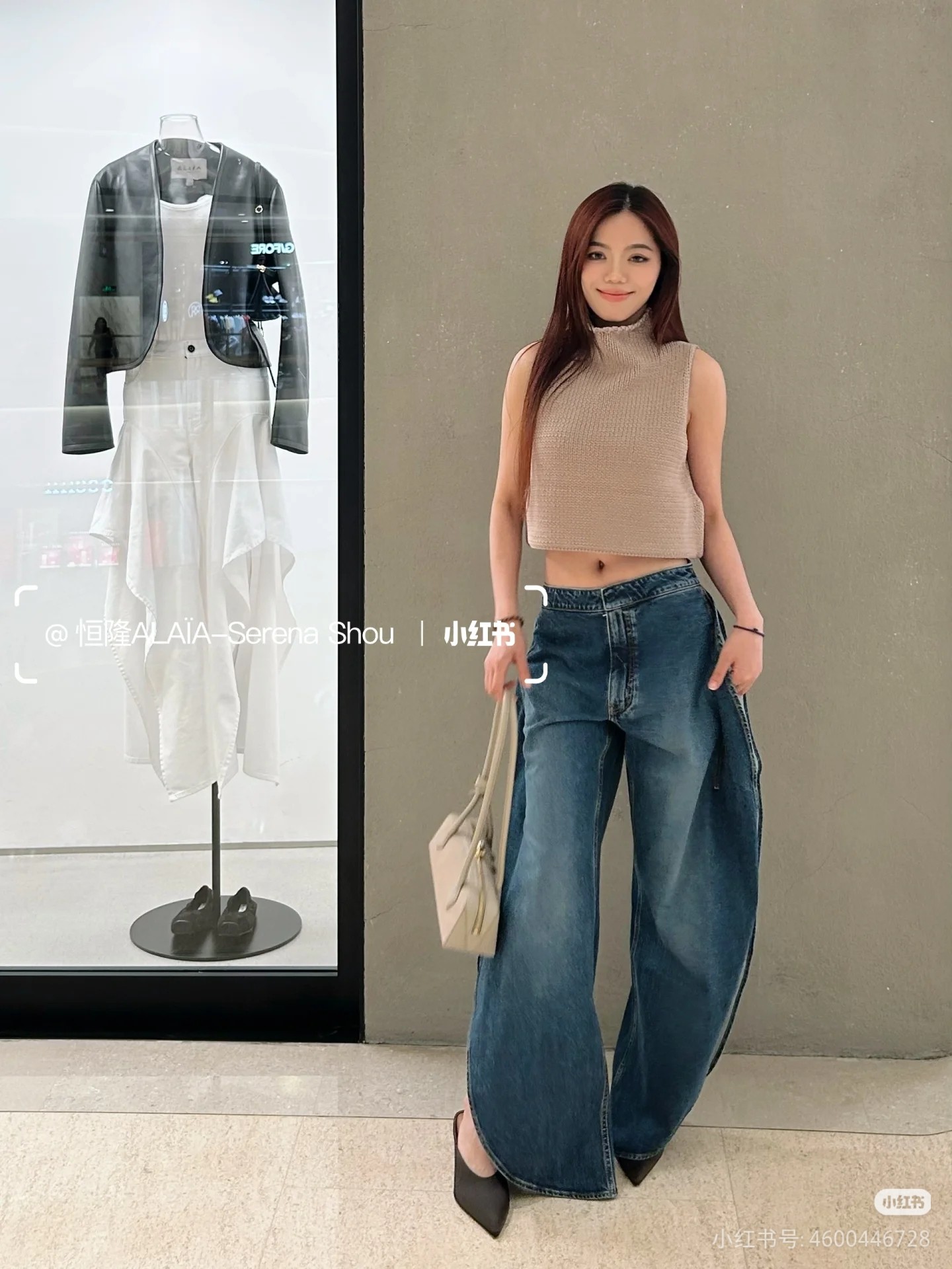 ❤️alai 定制染色纱线廓形针织上衣！两色 SML 