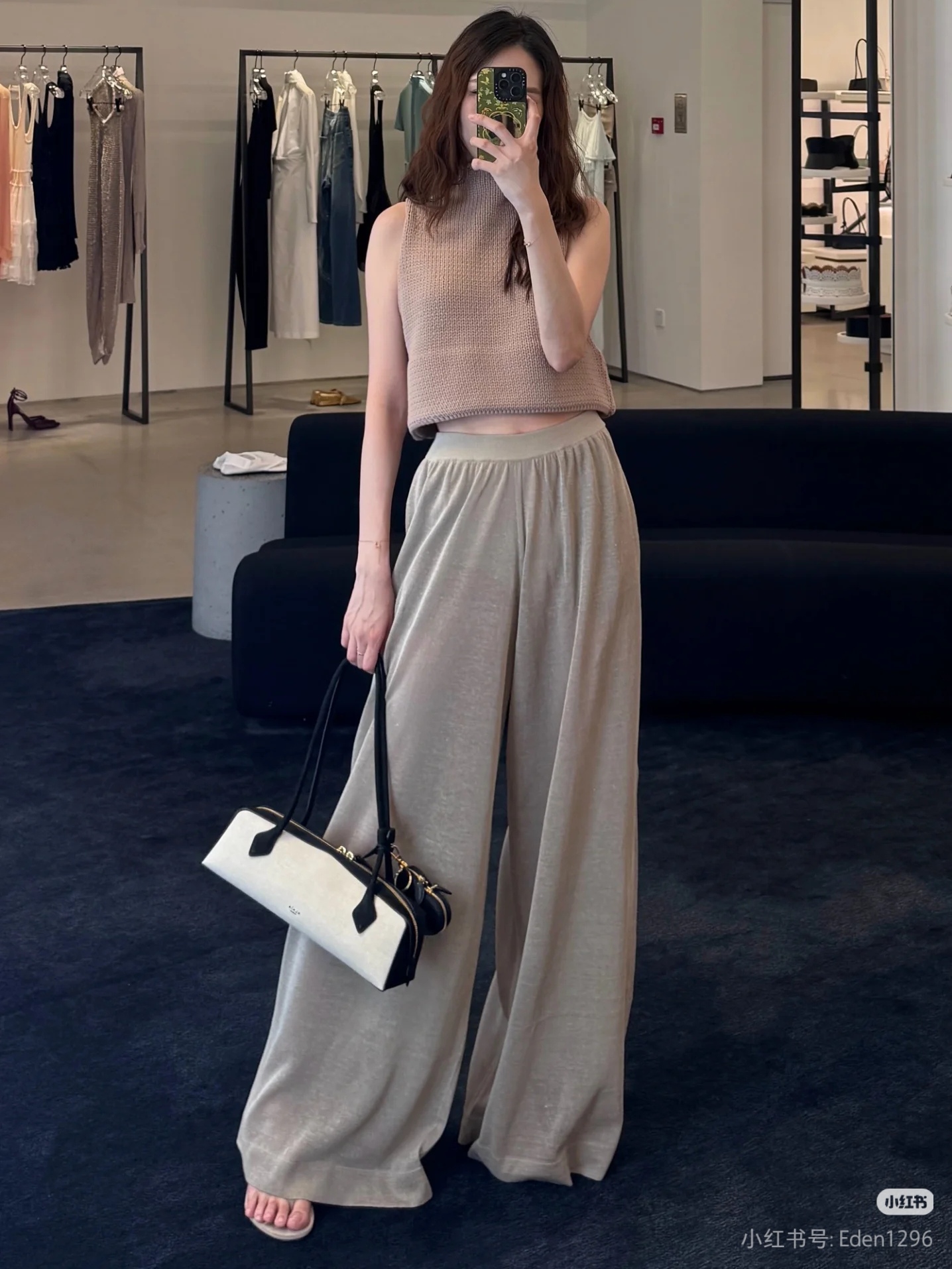 ❤️alai 定制染色纱线廓形针织上衣！两色 SML 