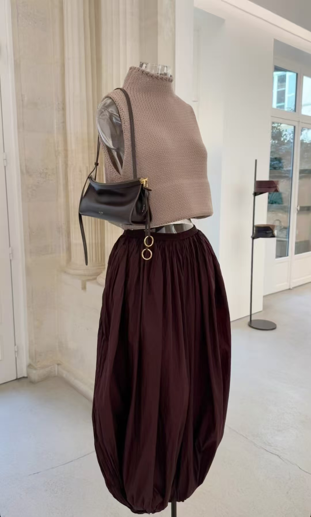 ❤️alai 定制染色纱线廓形针织上衣！两色 SML 