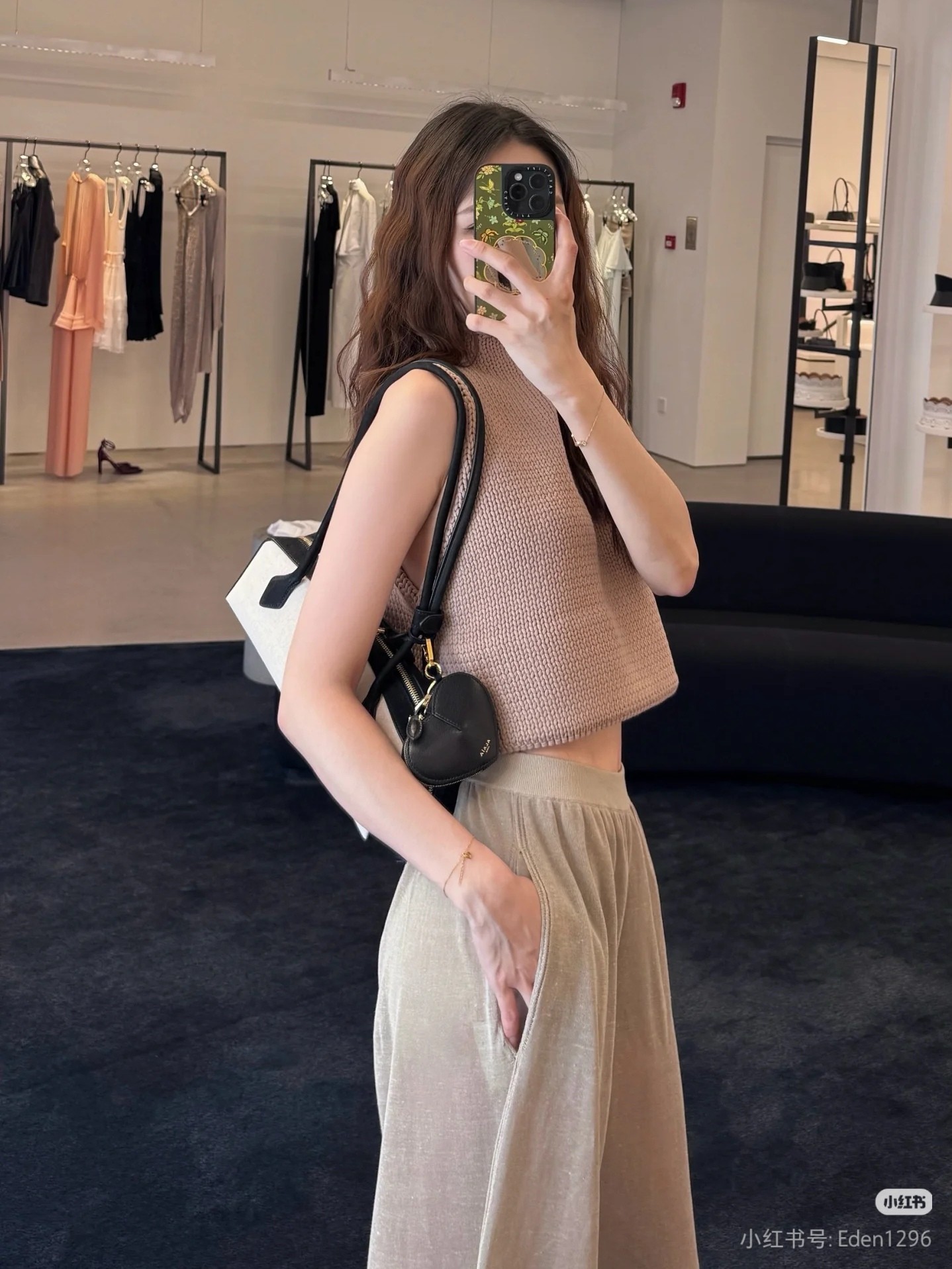 ❤️alai 定制染色纱线廓形针织上衣！两色 SML 