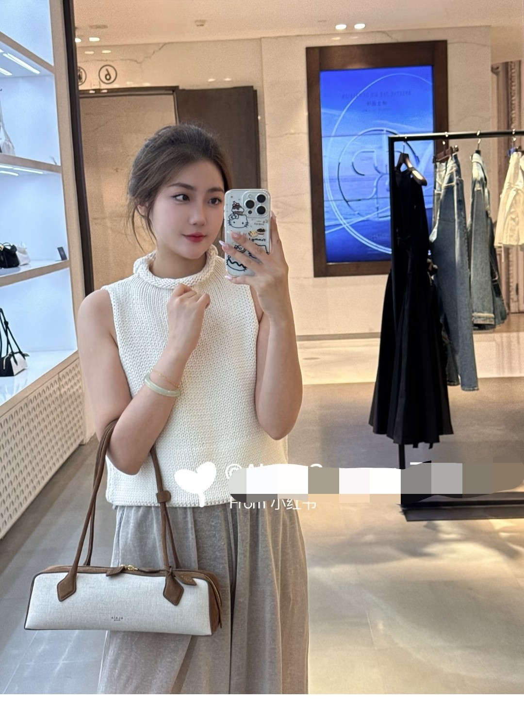 ❤️alai 定制染色纱线廓形针织上衣！两色 SML