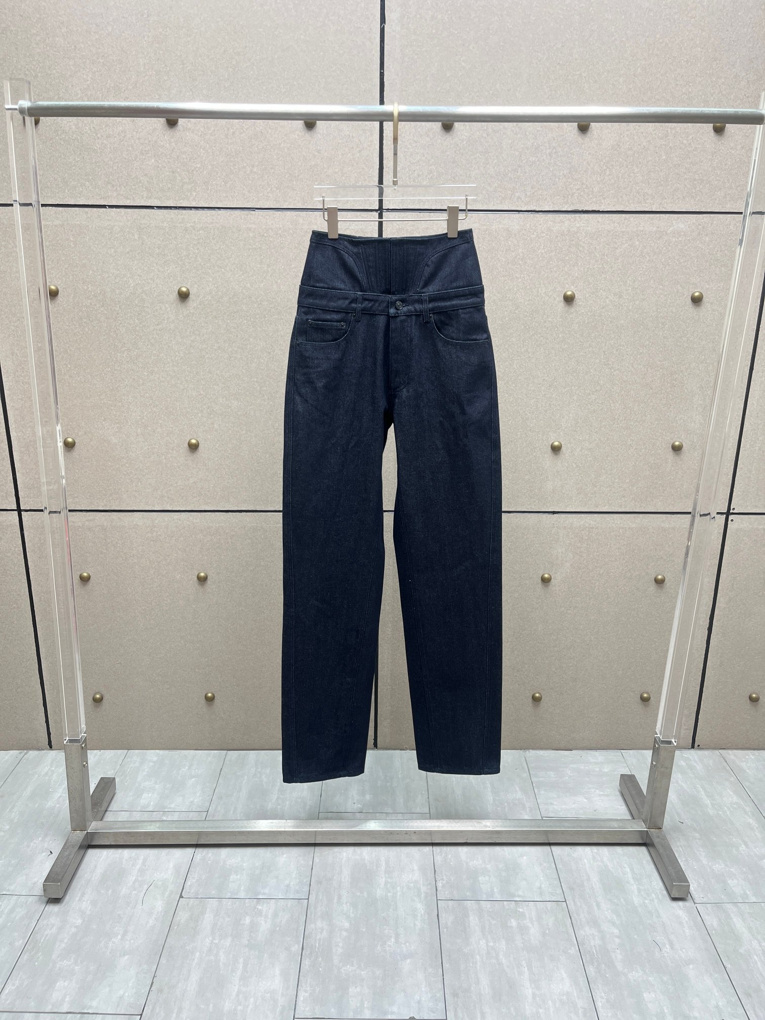 ❤️mugl 鱼骨双腰牛仔裤！棉 两色 SML
