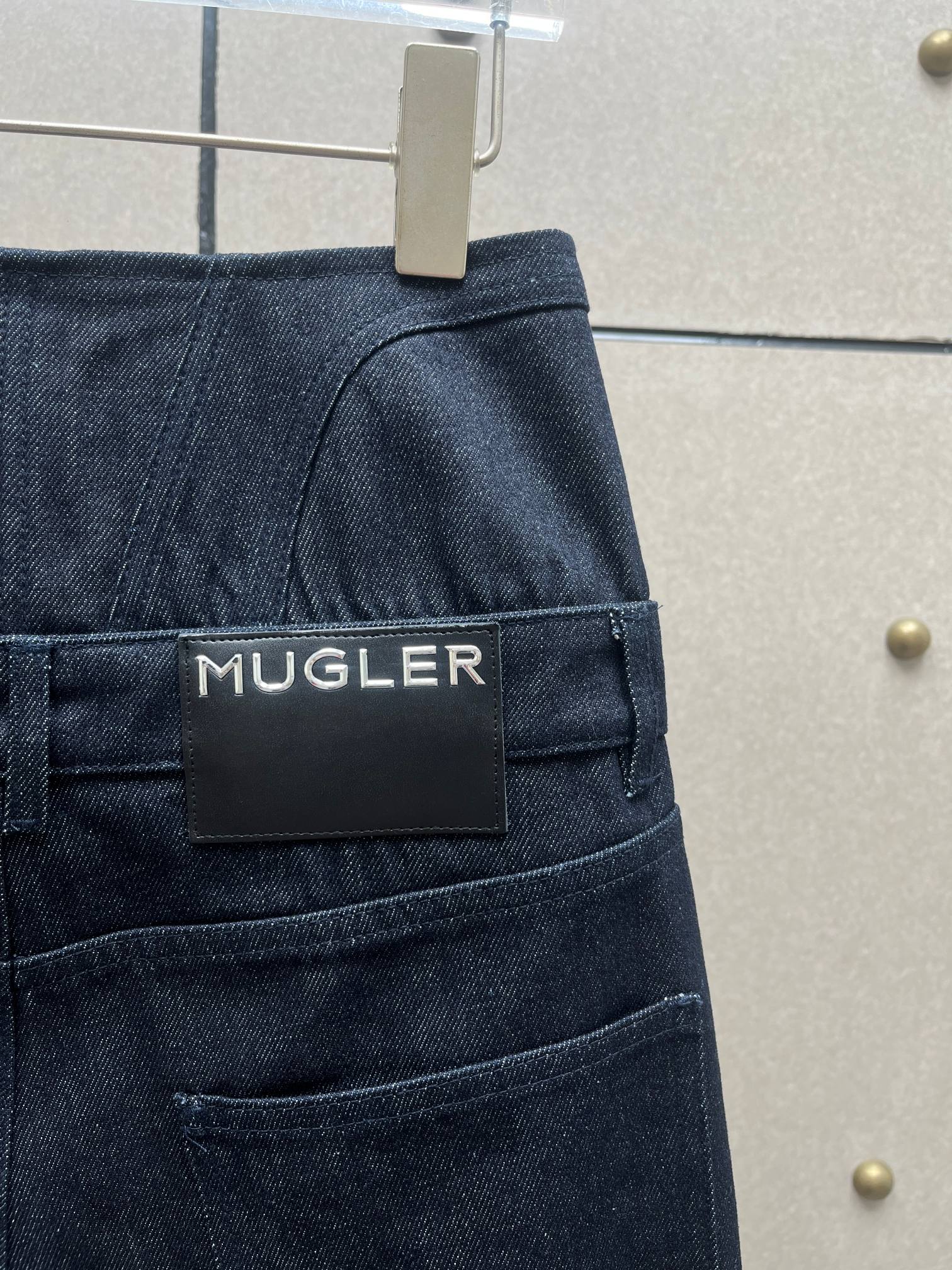 ❤️mugl 鱼骨双腰牛仔裤！棉 两色 SML
