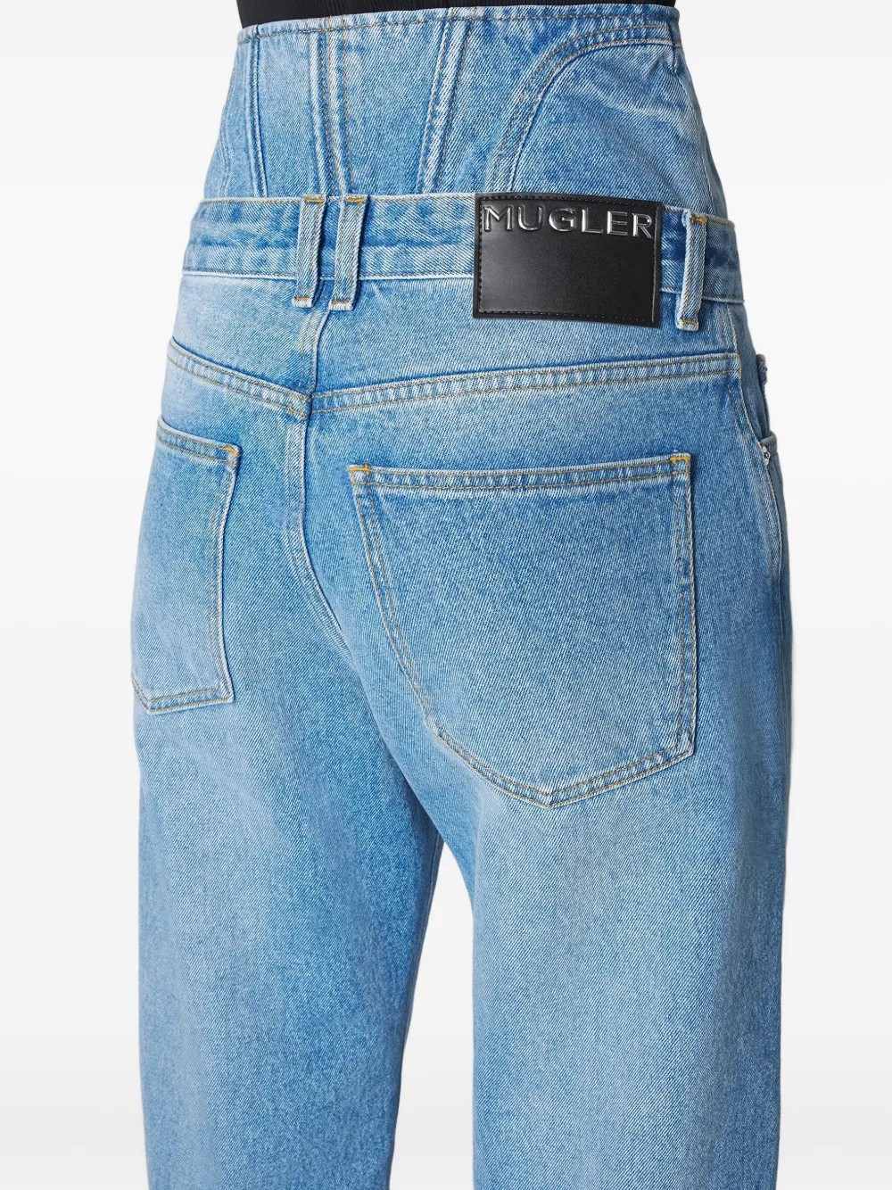 ❤️mugl 鱼骨双腰牛仔裤！棉 两色 SML